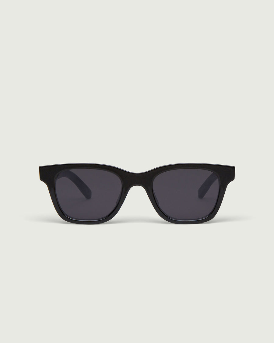 Theo Sunglasses square black plastic front