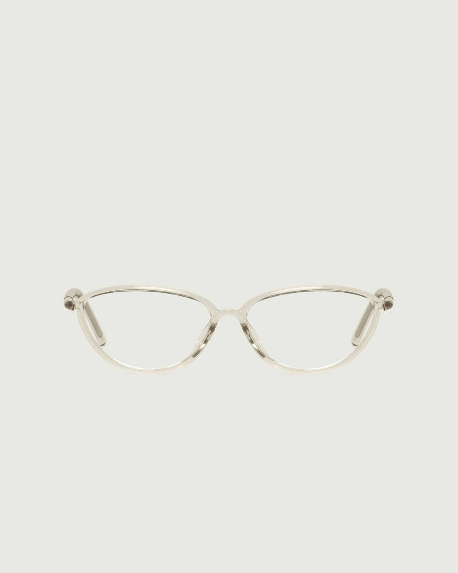 Greta Eyeglasses cateye Yellow castor seed front