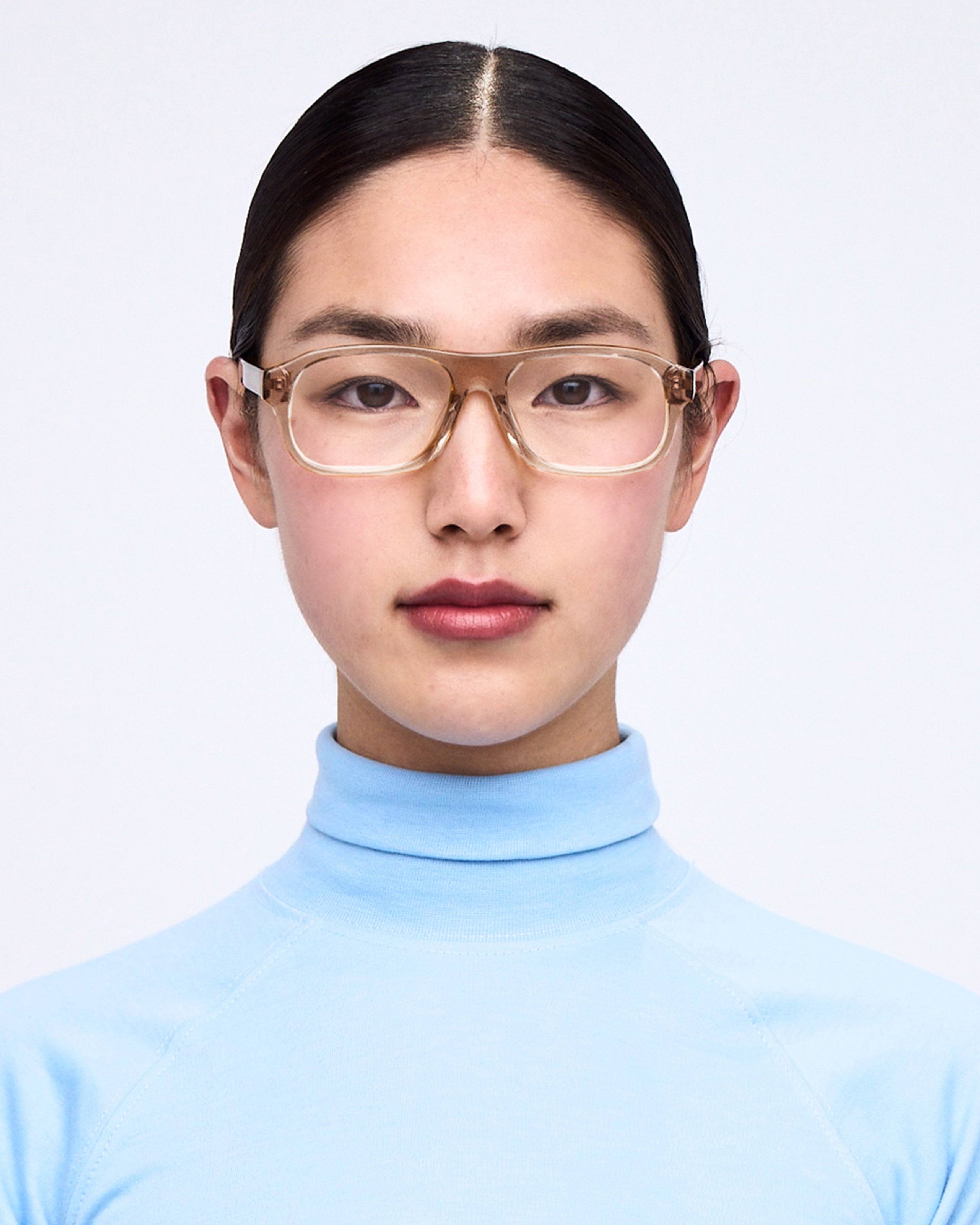 women Briggs Eyeglasses square brown acetate