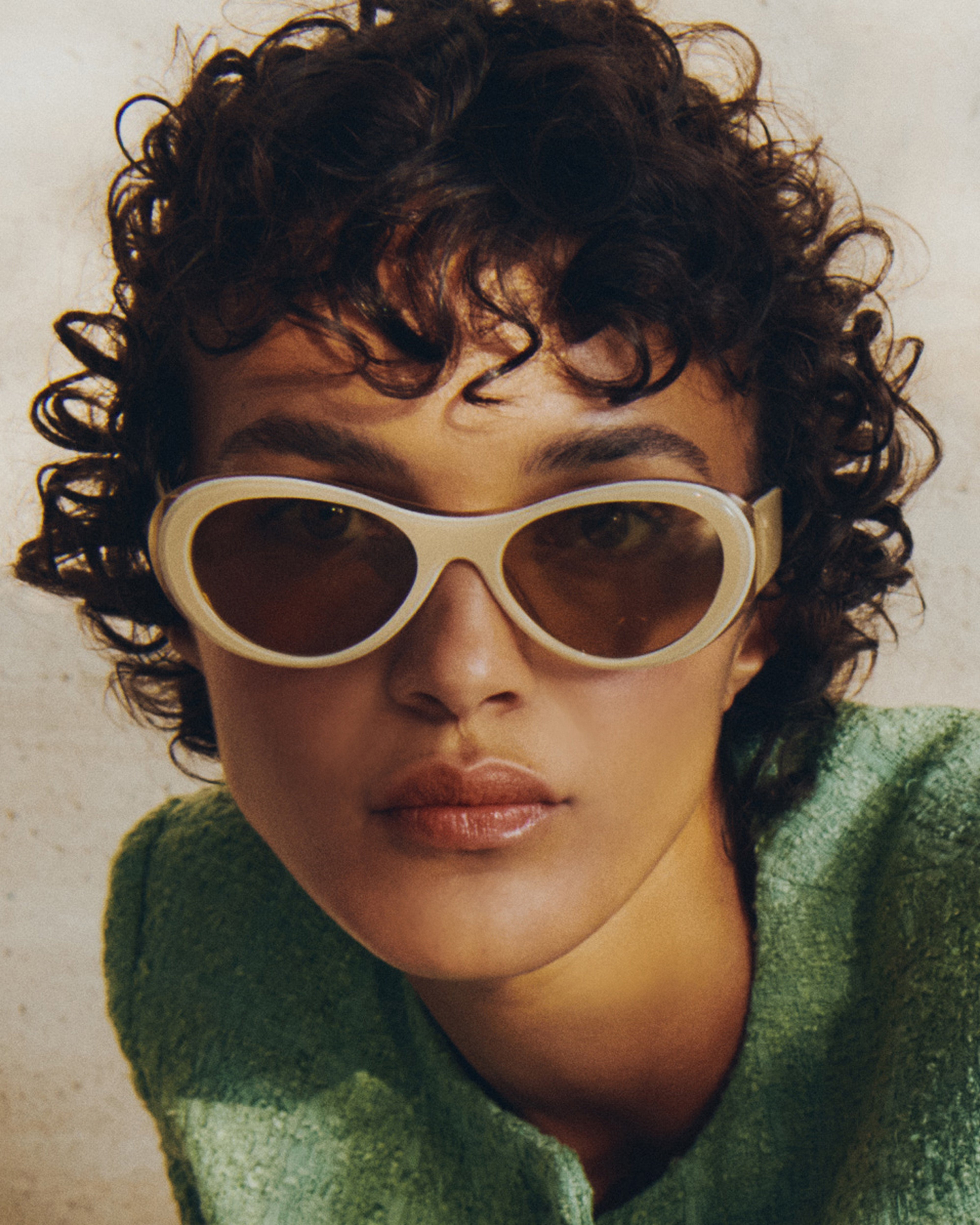women Brooke Sunglasses pilot white acetate