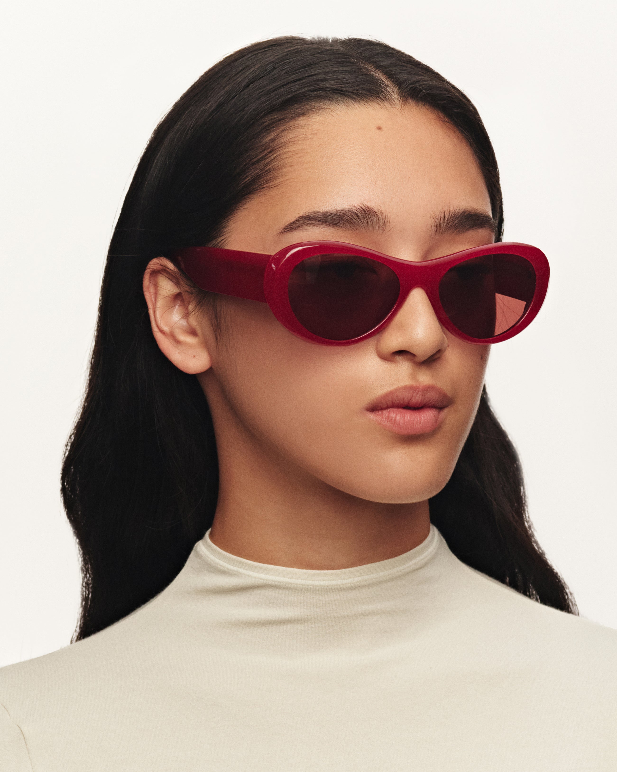 women Brooke Sunglasses pilot red acetate