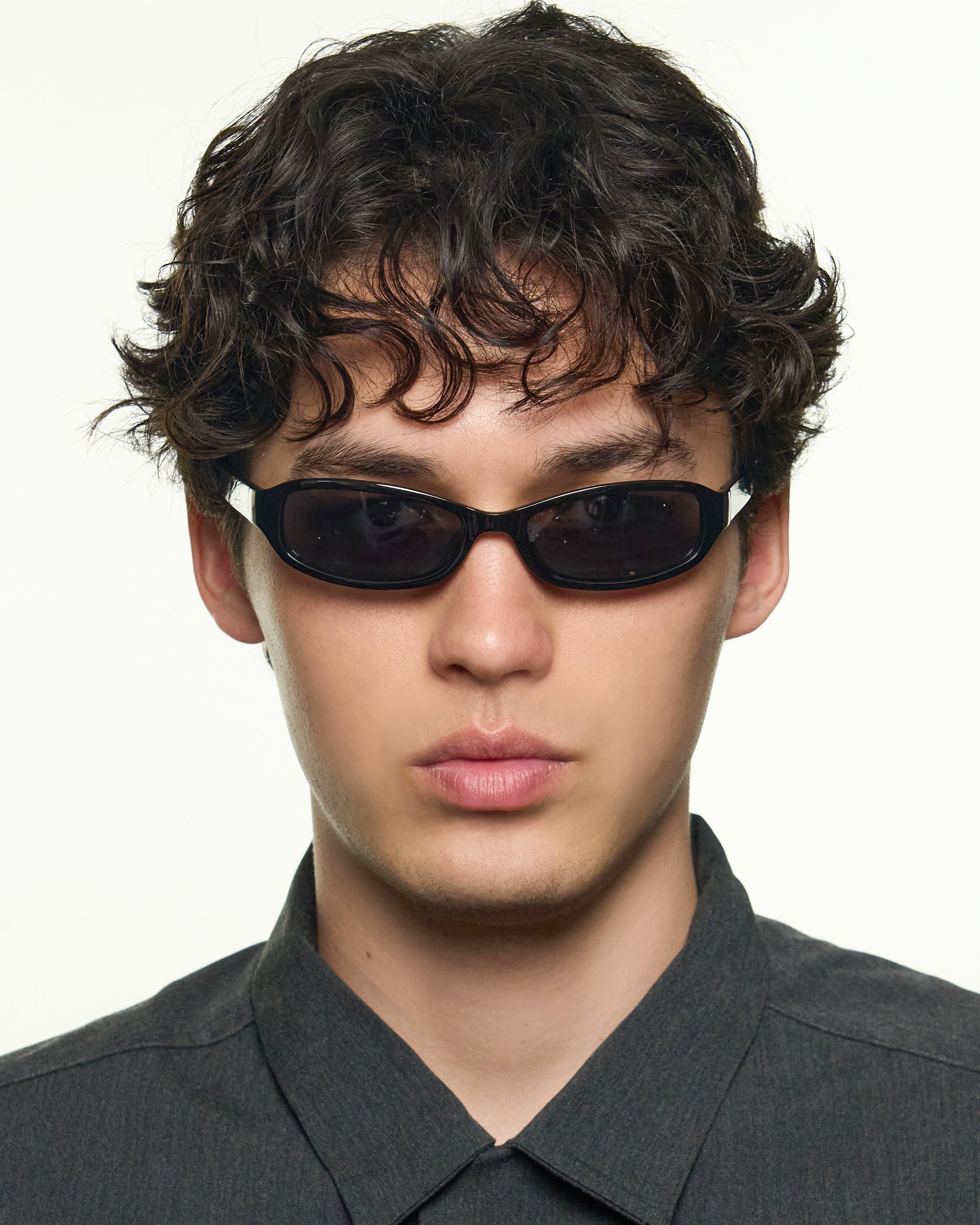 men Cece Sunglasses rectangle Black recycled polyester