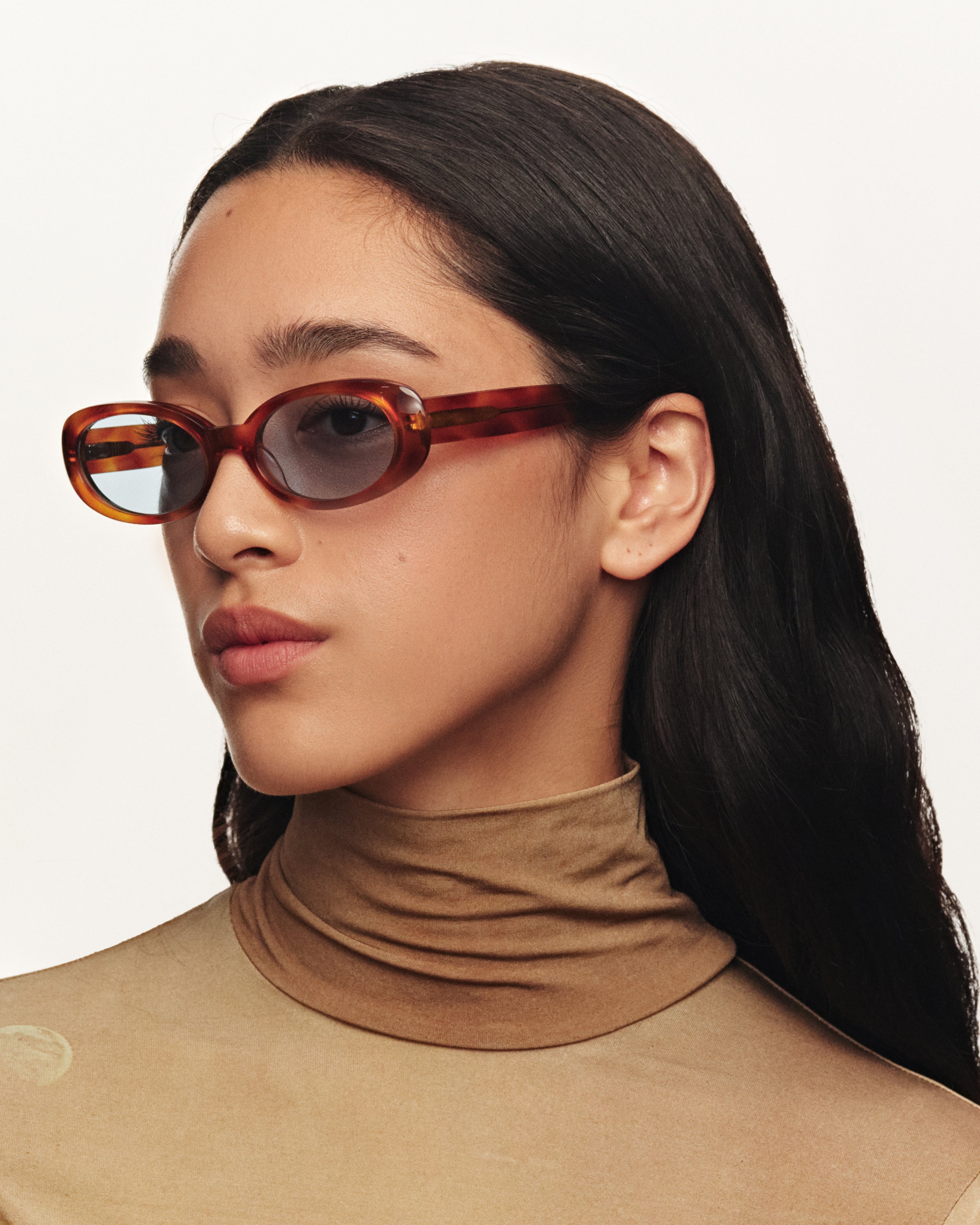women Devon Sunglasses round tort acetate