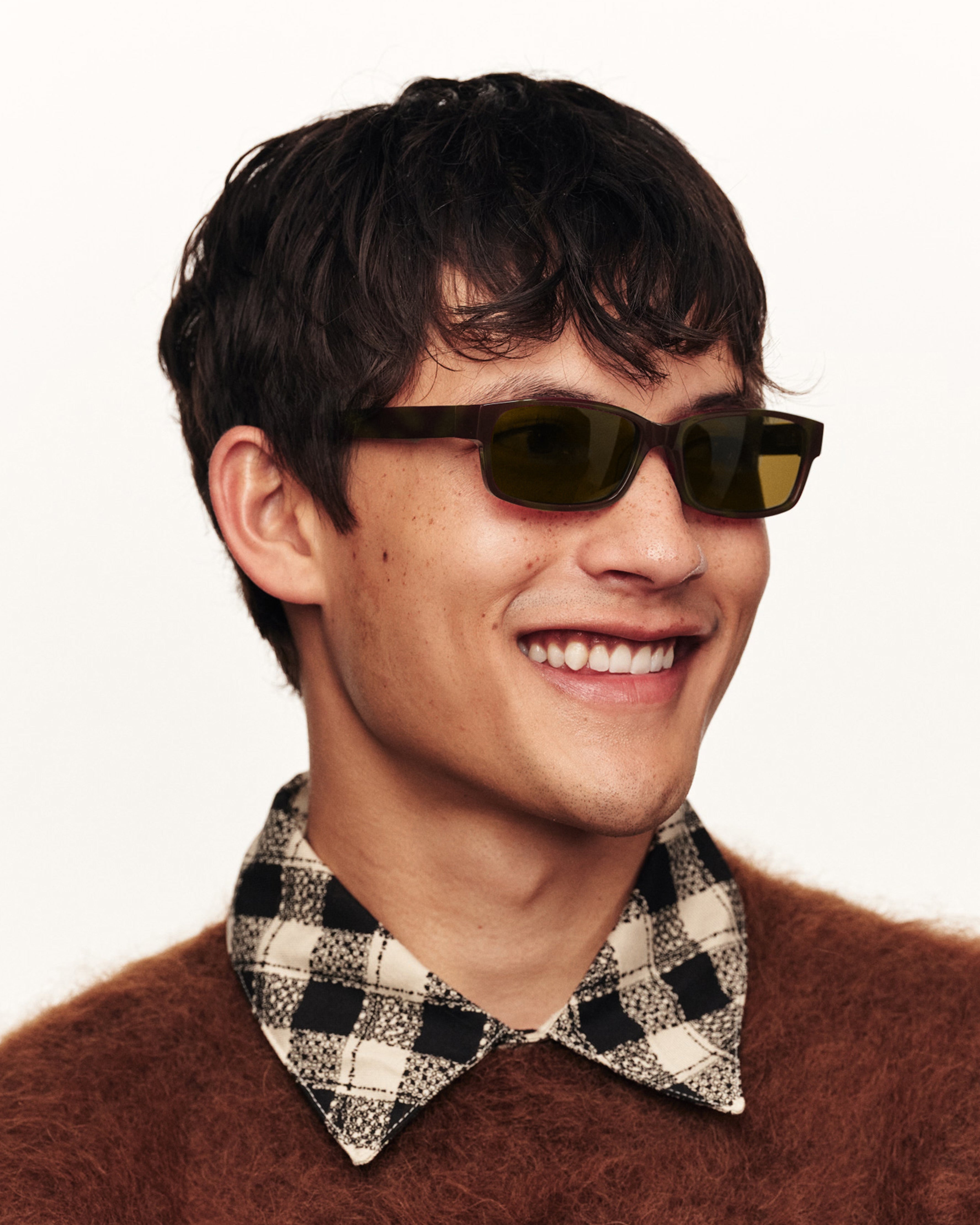 men Gene Sunglasses rectangle tort acetate