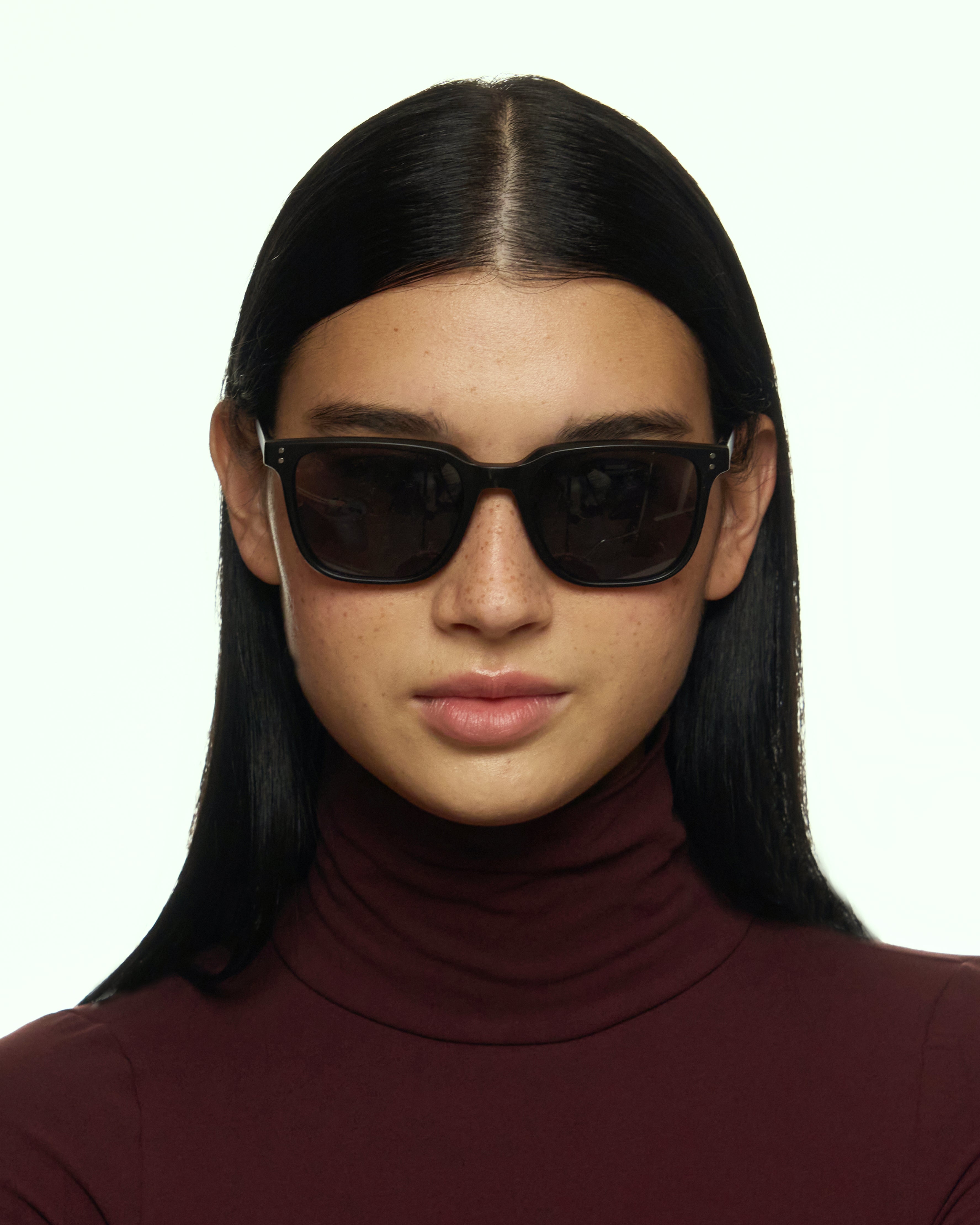 women Harry Sunglasses square Black recycled polyester