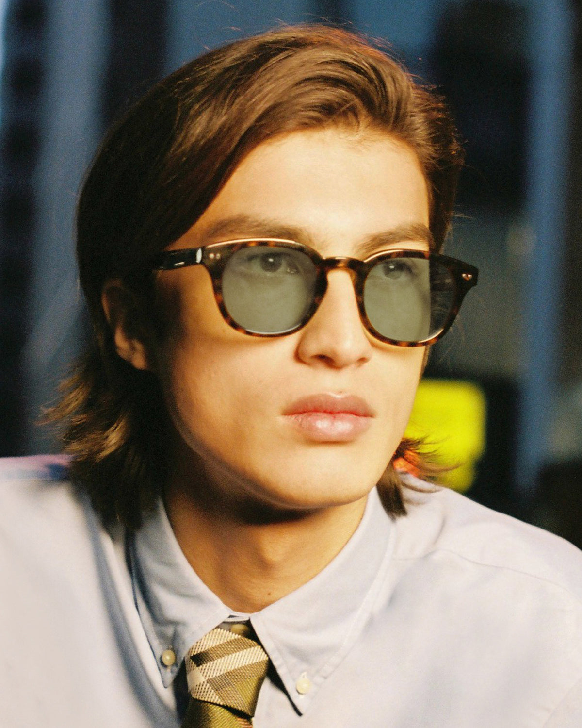 men Hugh Sunglasses round Tort acetate