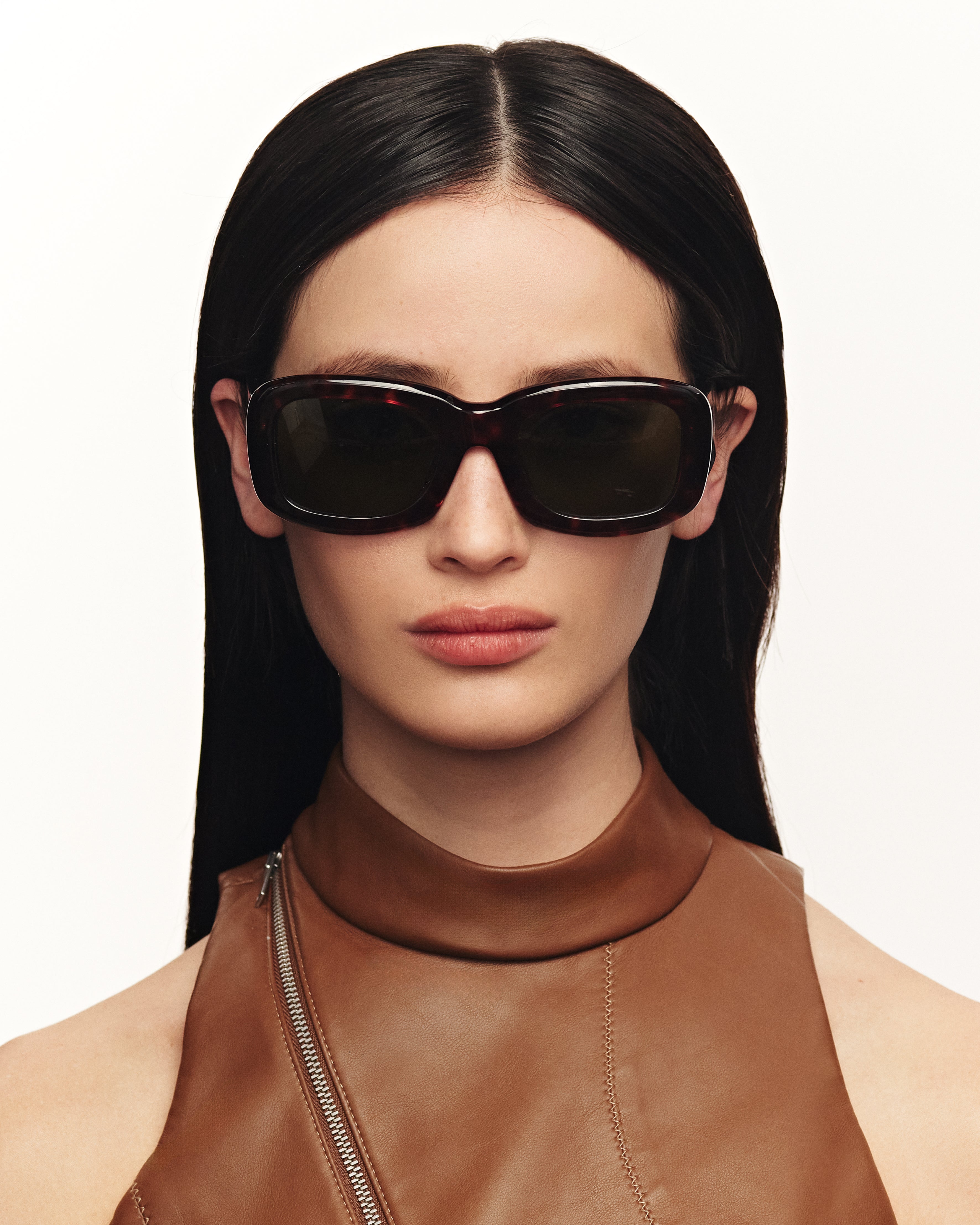 women Liv Sunglasses rectangle tort acetate