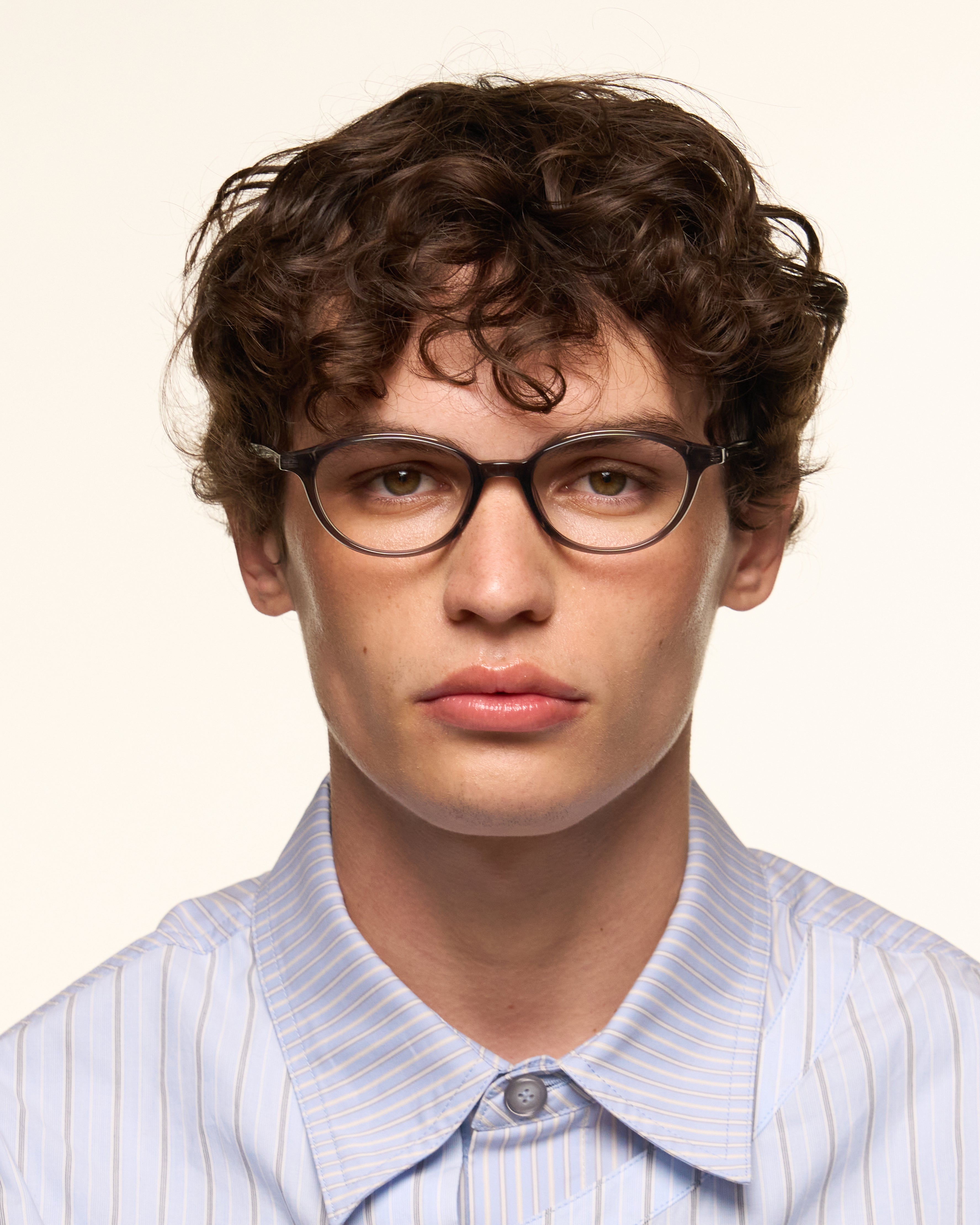 men Millhouse Eyeglasses round Black acetate