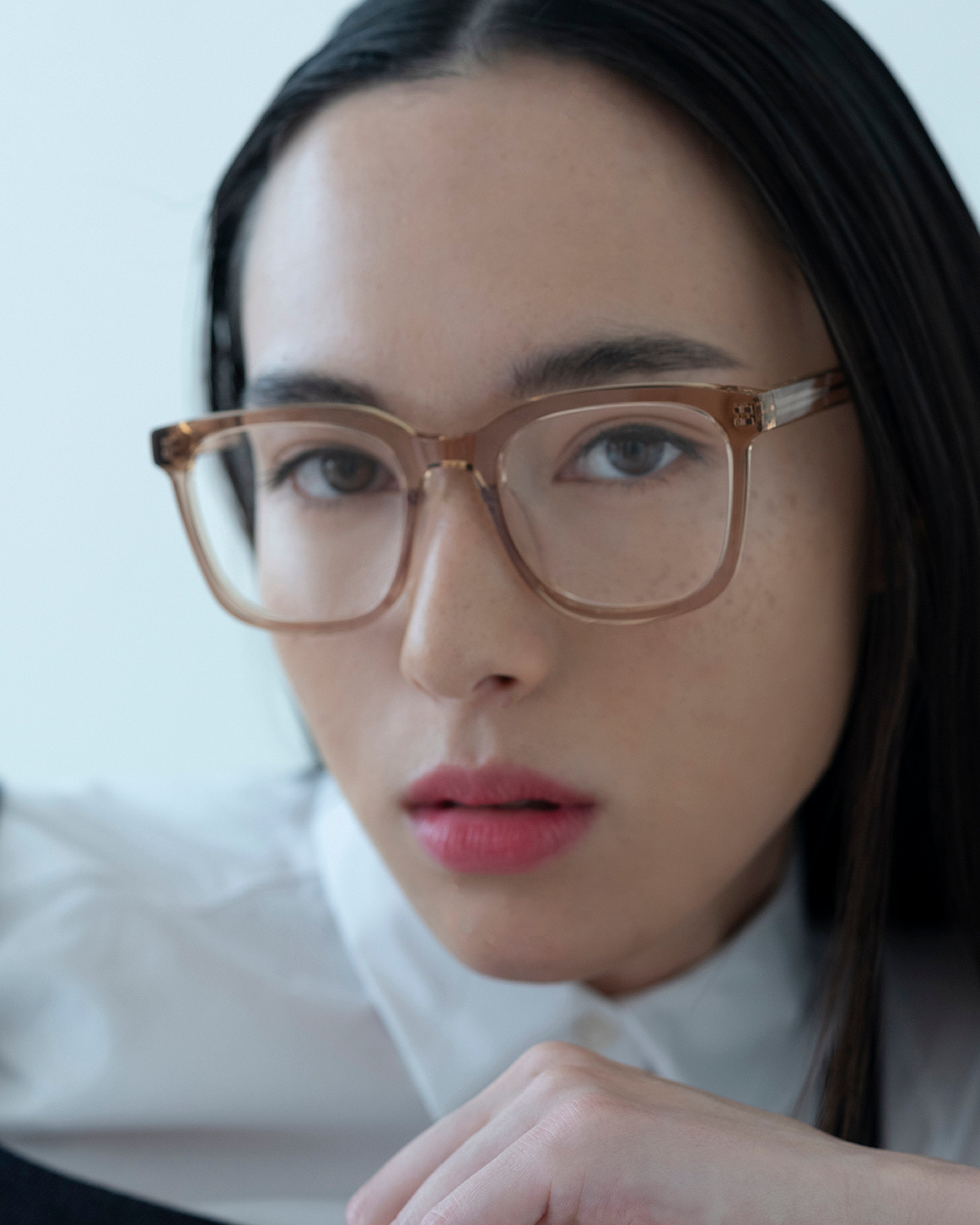 women River Eyeglasses square brown plant-based plastic