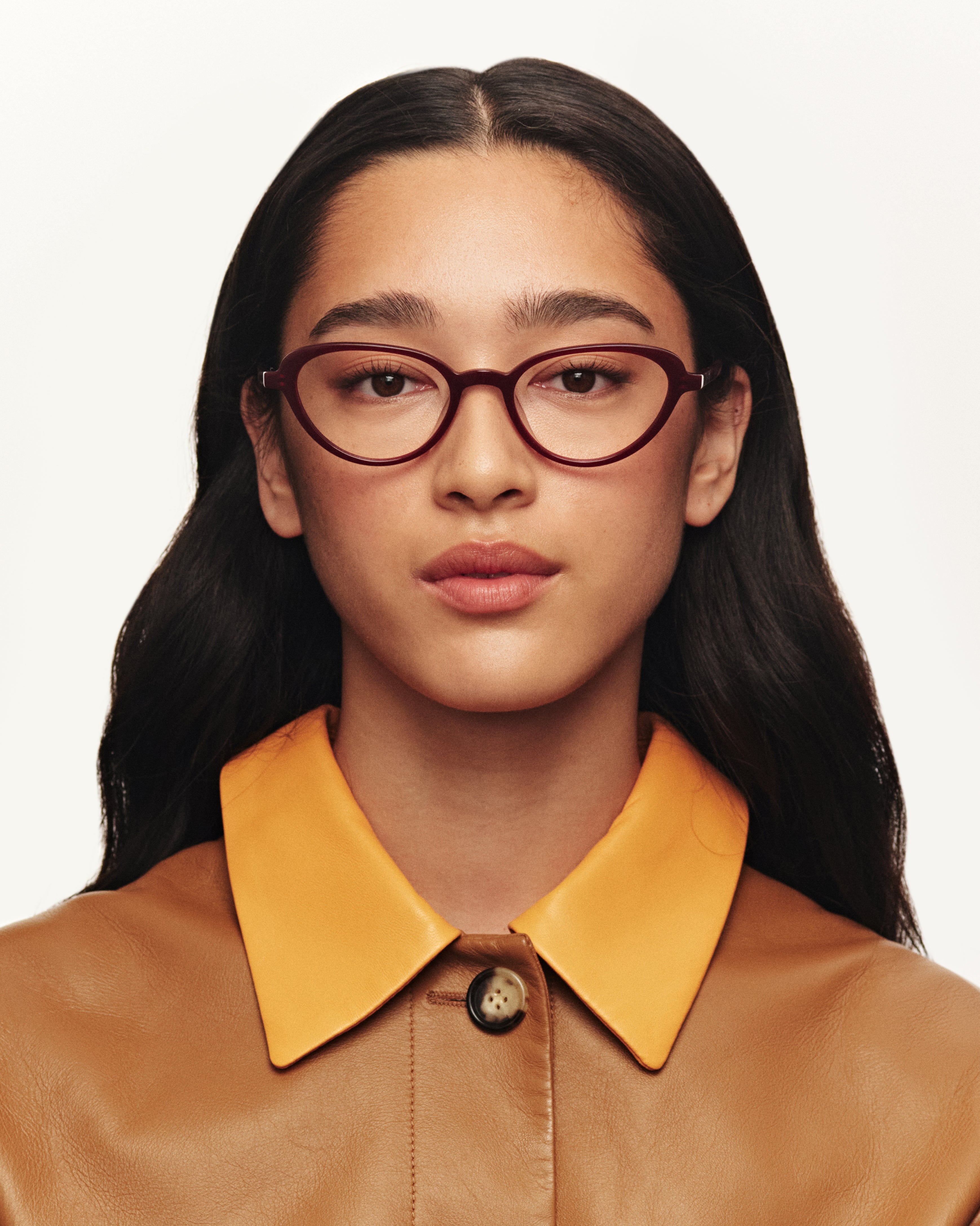 women Tippy Eyeglasses cateye red acetate