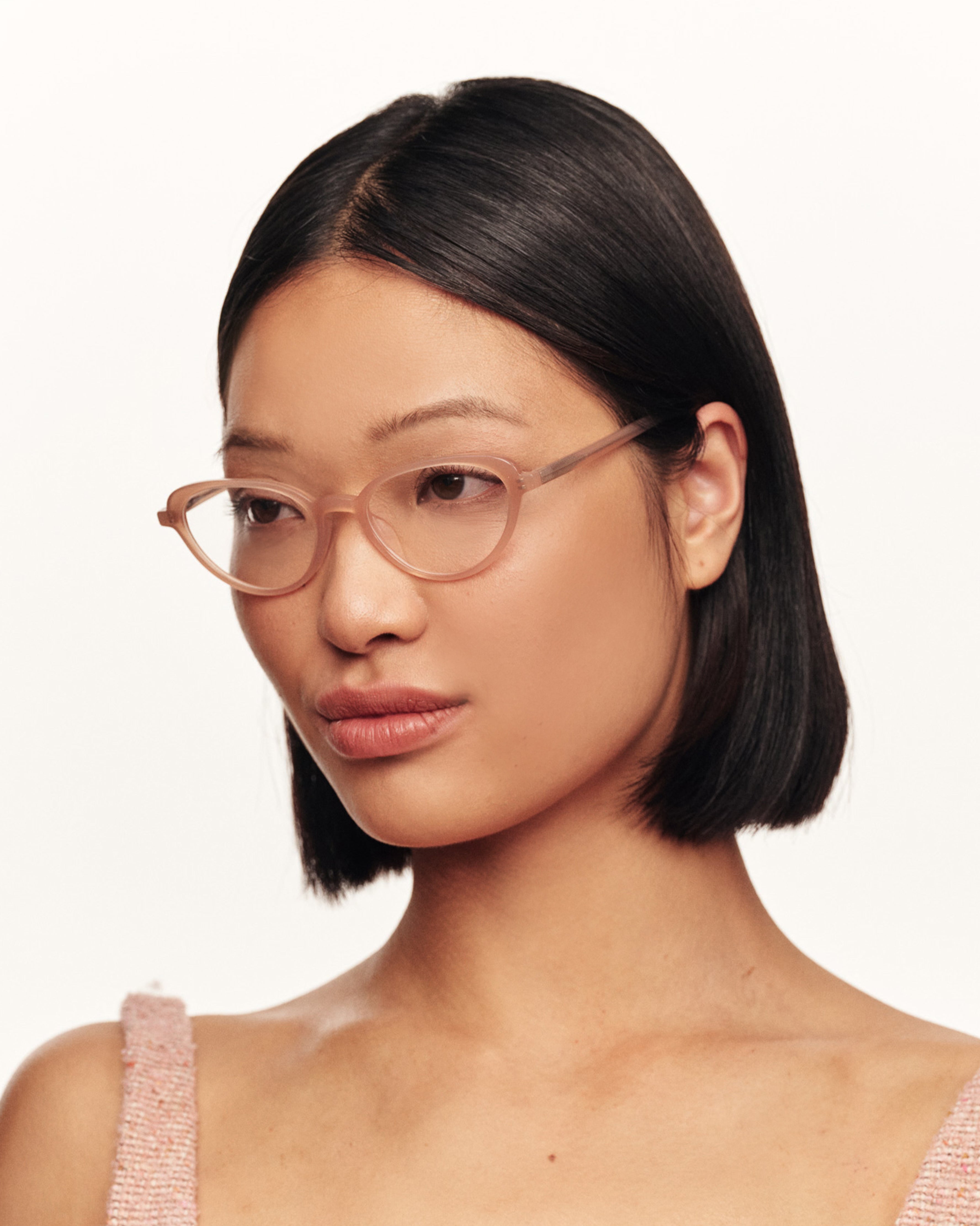 men Tippy Eyeglasses cateye pink  acetate