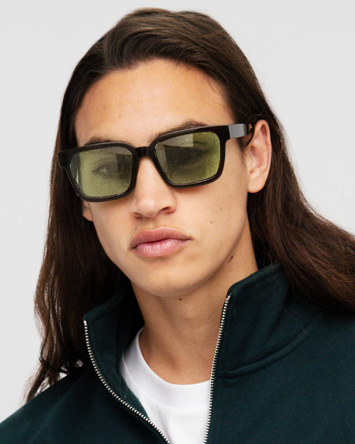 men Triton Sunglasses square Black recycled polyester