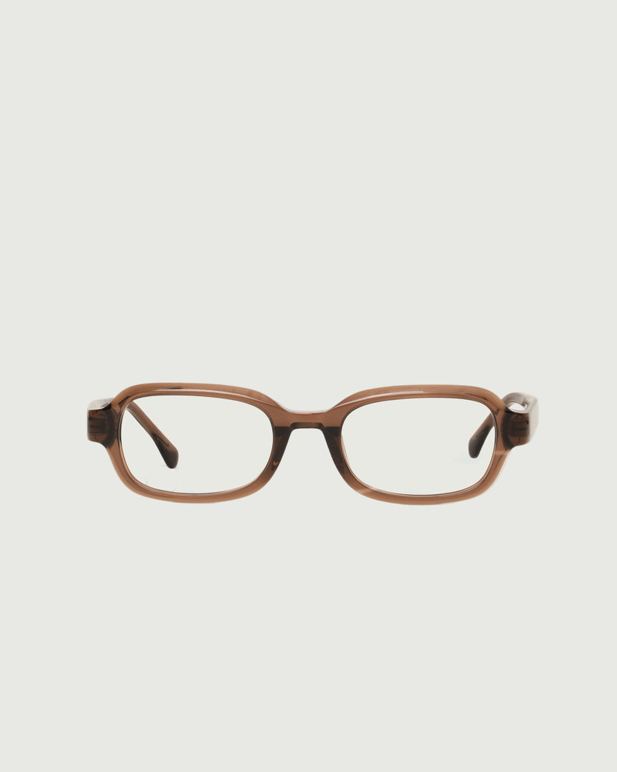 Don Eyeglasses rectangle Brown acetate front