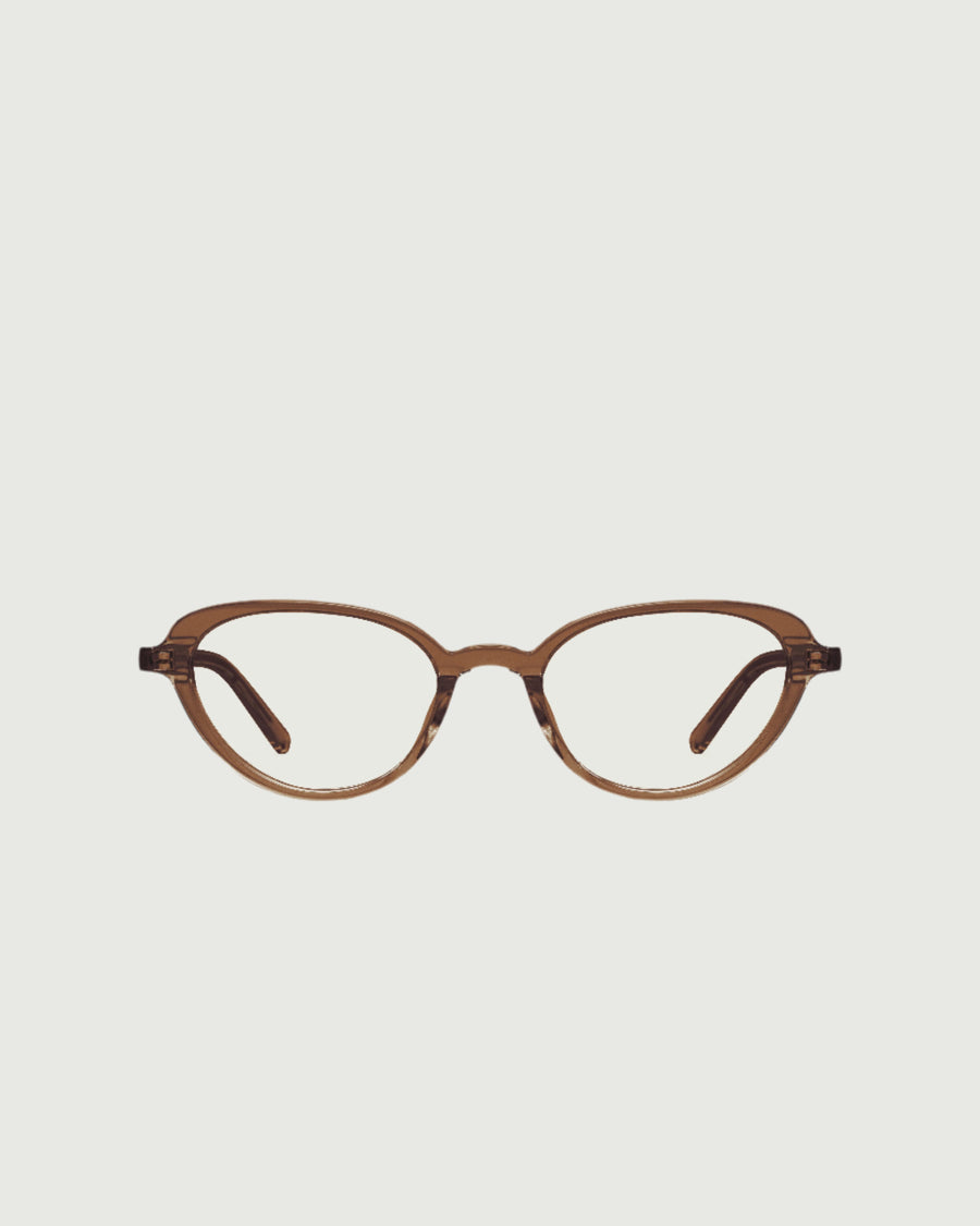 Tippy Eyeglasses cateye brown acetate front
