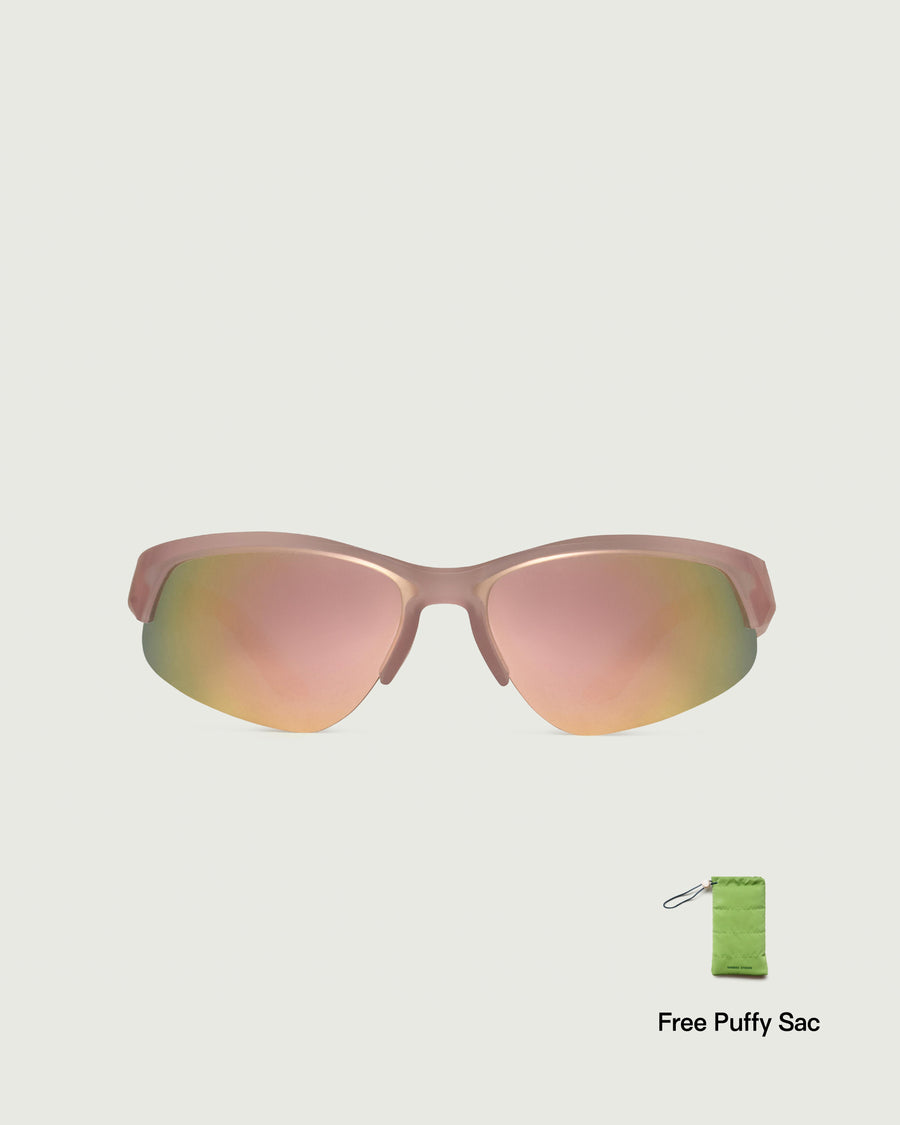 Simone Sunglasses cateye Purple recycled polyester front
