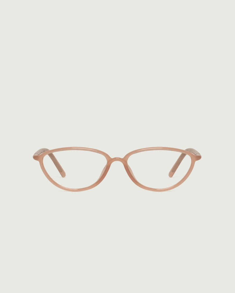 Greta Eyeglasses cateye Pink castor seed front