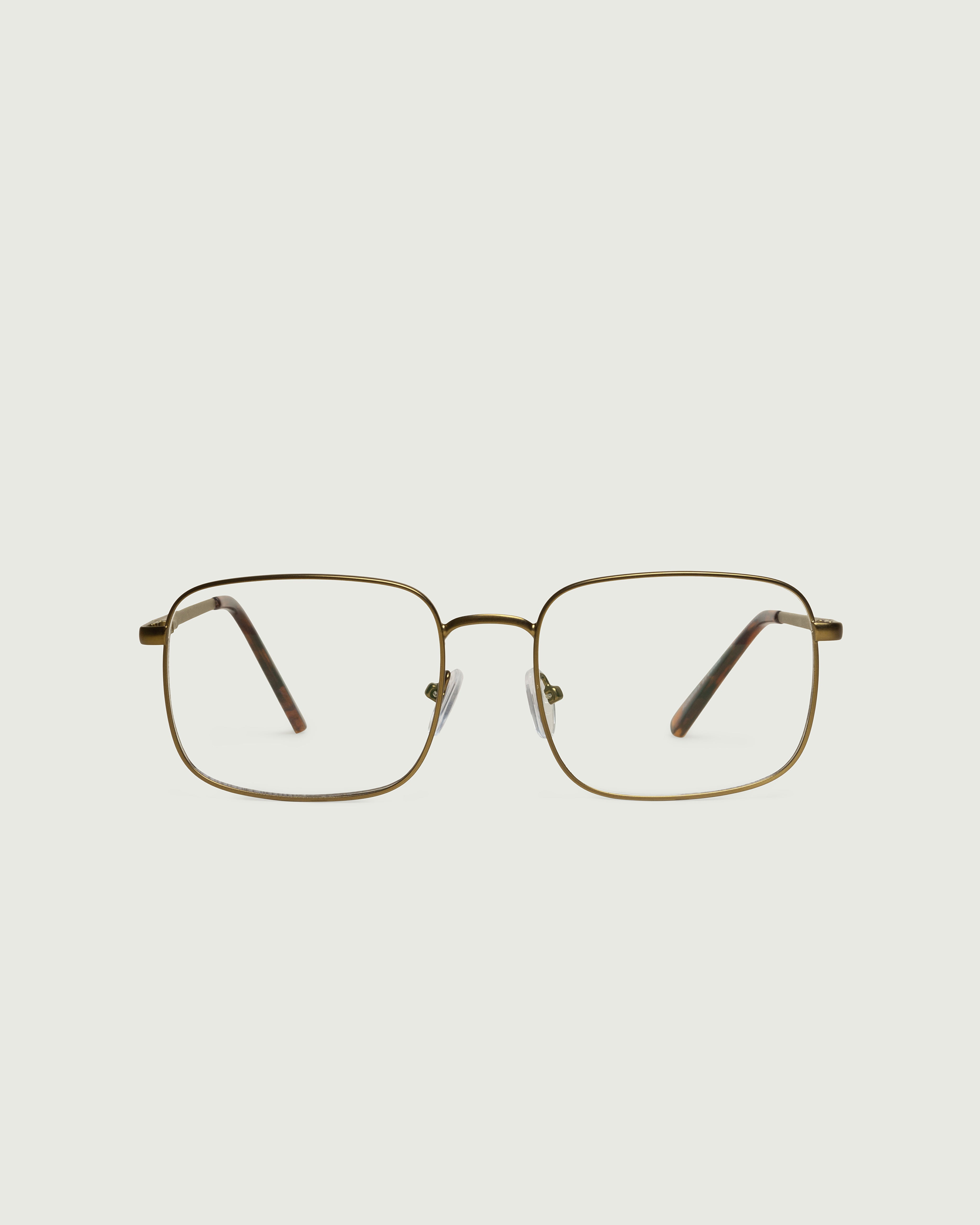 Rye::Vito Anti-Radiation Glasses rectangle brown metal front