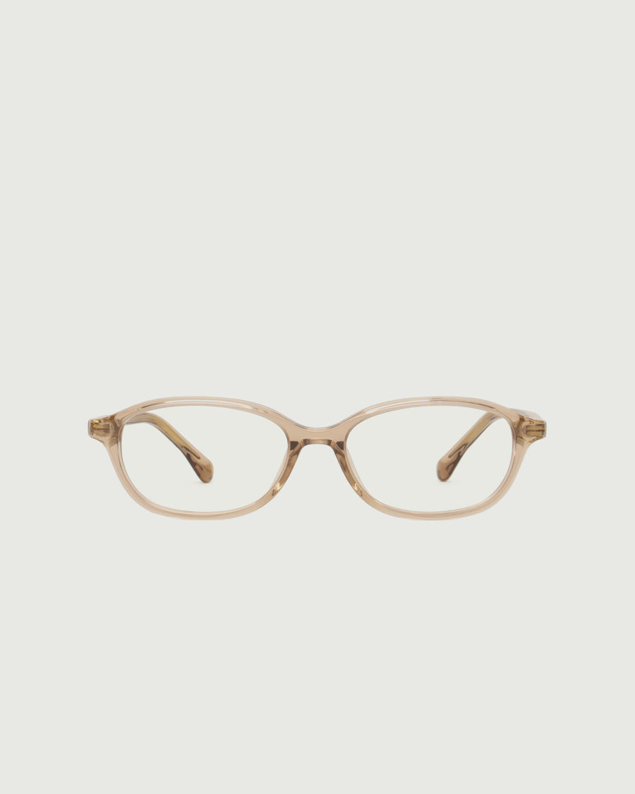 Marcie Eyeglasses rectangle Brown acetate front