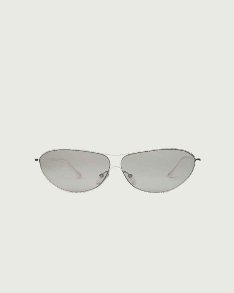 Zenon Sunglasses pilot silver metal front