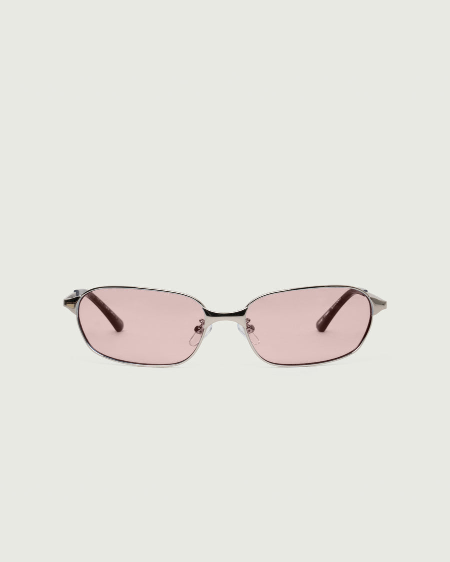 Aspen Sunglasses rectangle Gray metal front