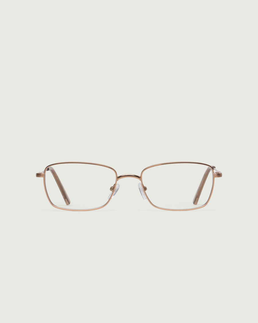 Marshall Eyeglasses oval Brown metal front