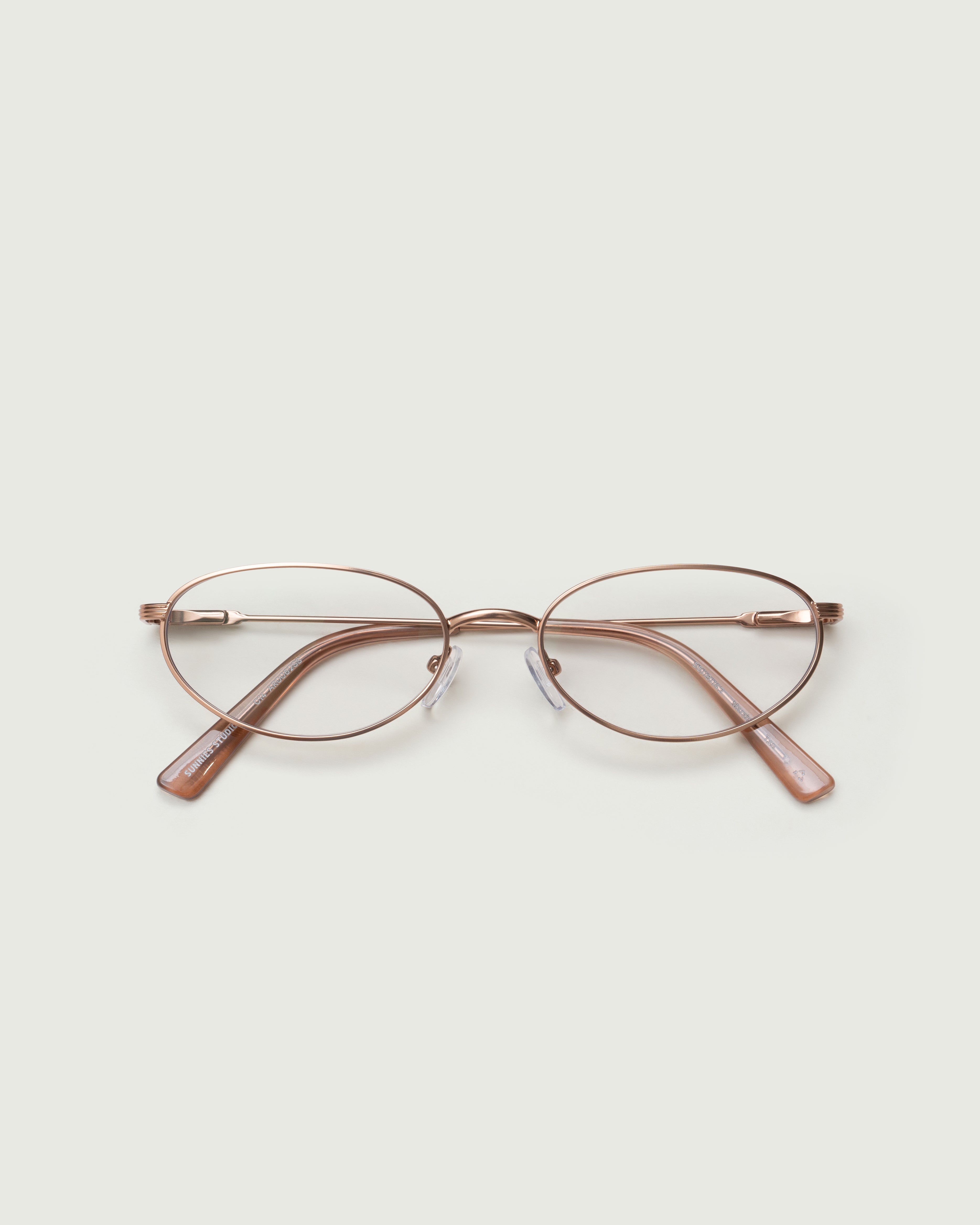 men Marshall Eyeglasses oval Brown metal
