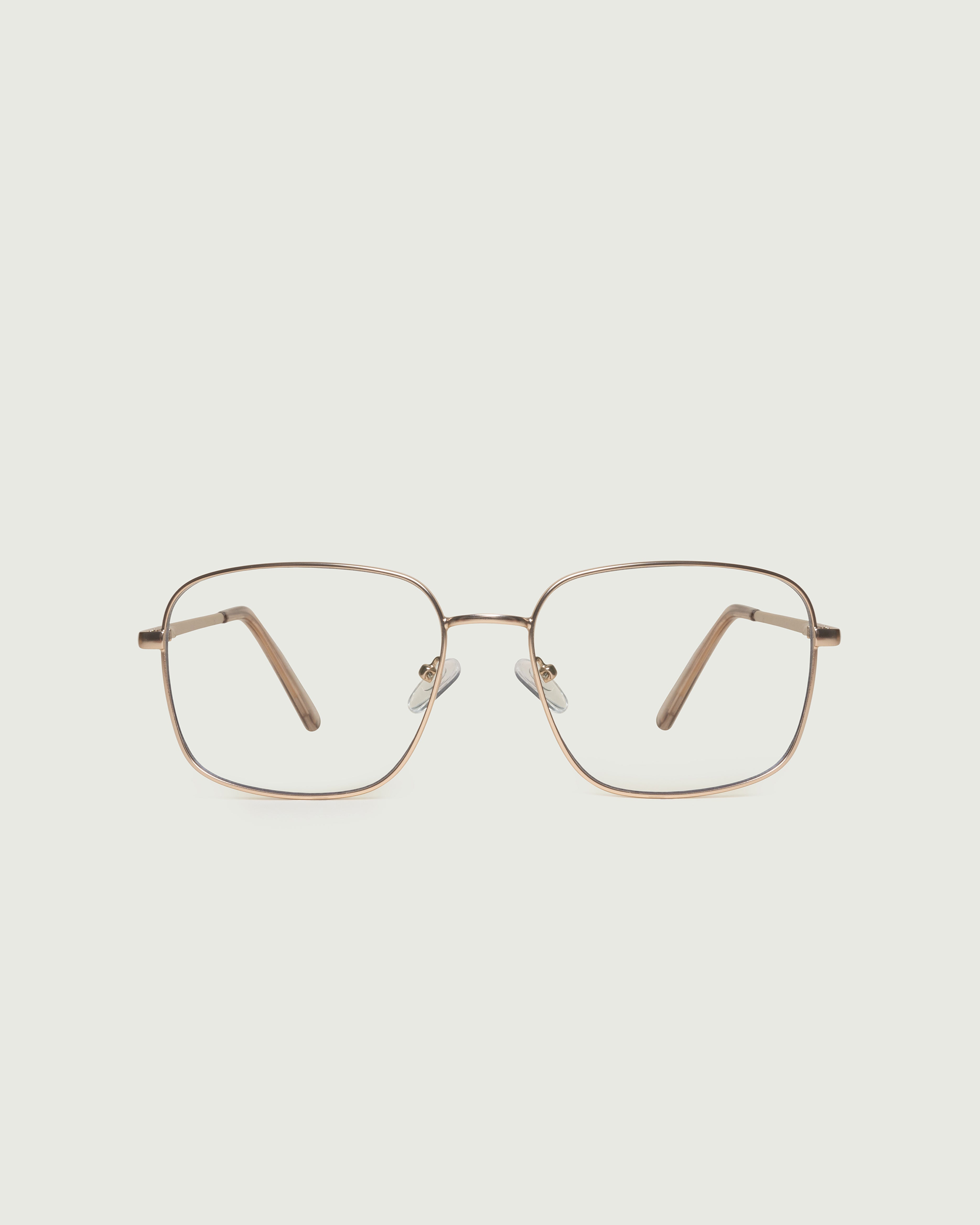 Tinsel::Cole Anti-Radiation Glasses square gold metal front