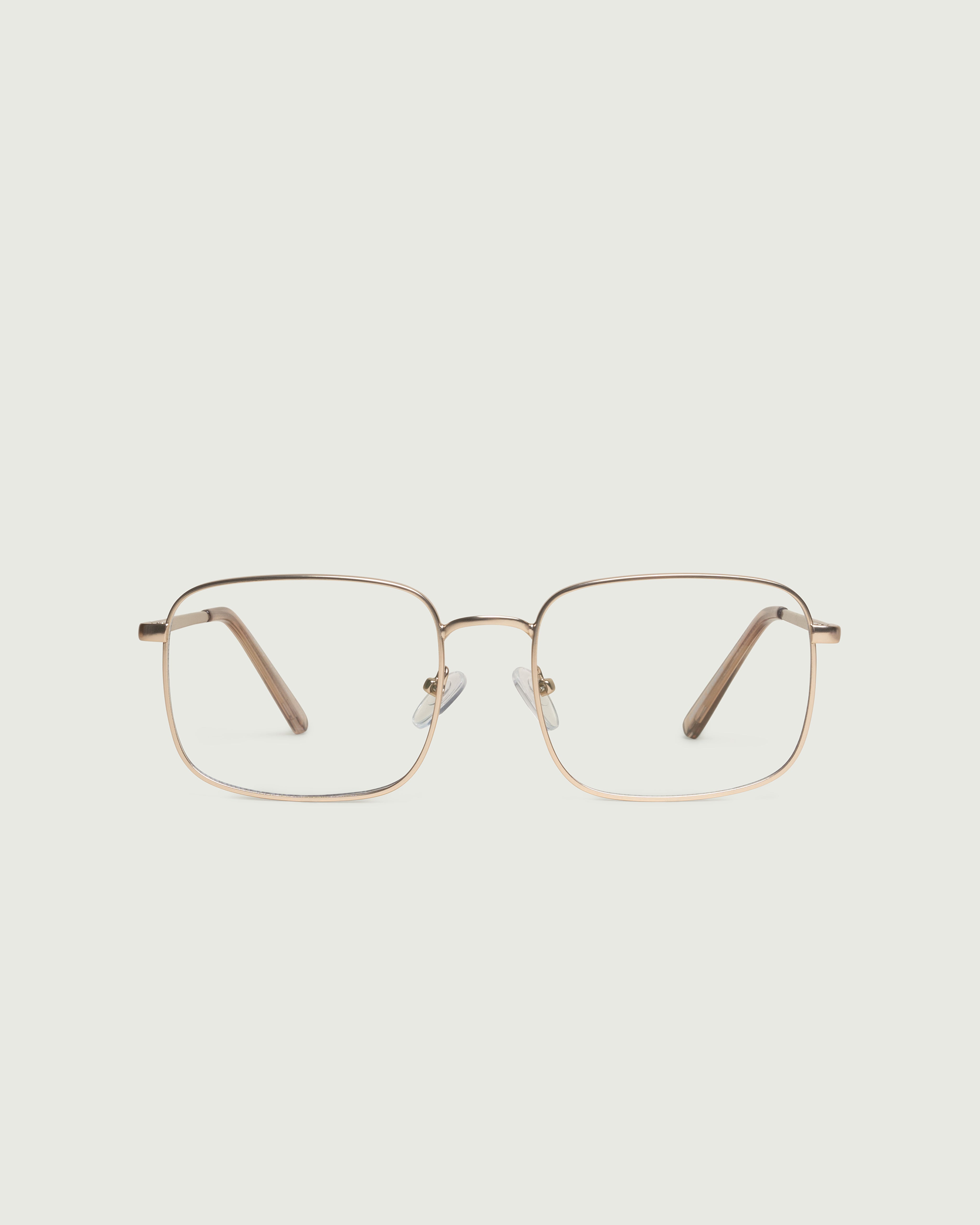 Tinsel::Vito Anti-Radiation Glasses rectangle gold metal front