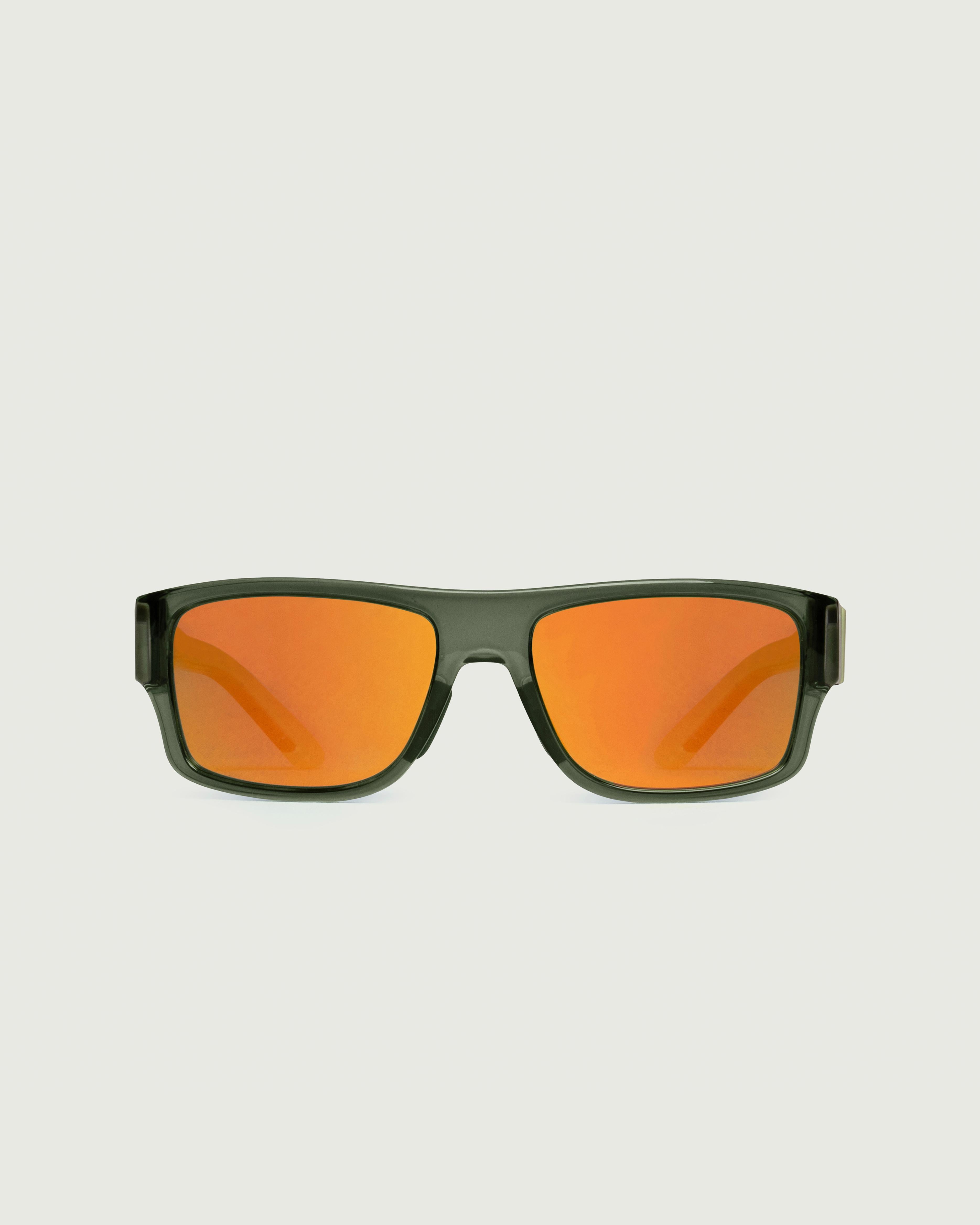Vine Polarized::Nolan Kids Sunglasses square Green recycled polyester front