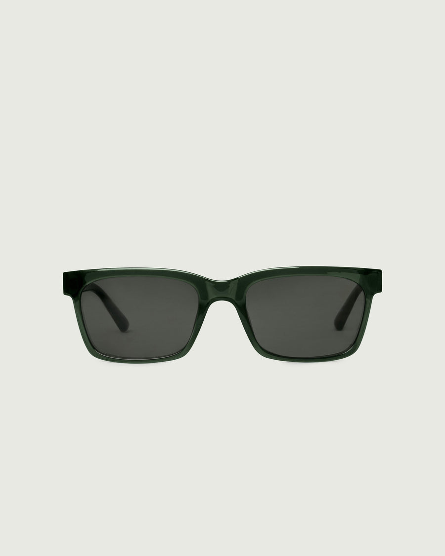 Dean Sunglasses rectangle green recycled polyester front