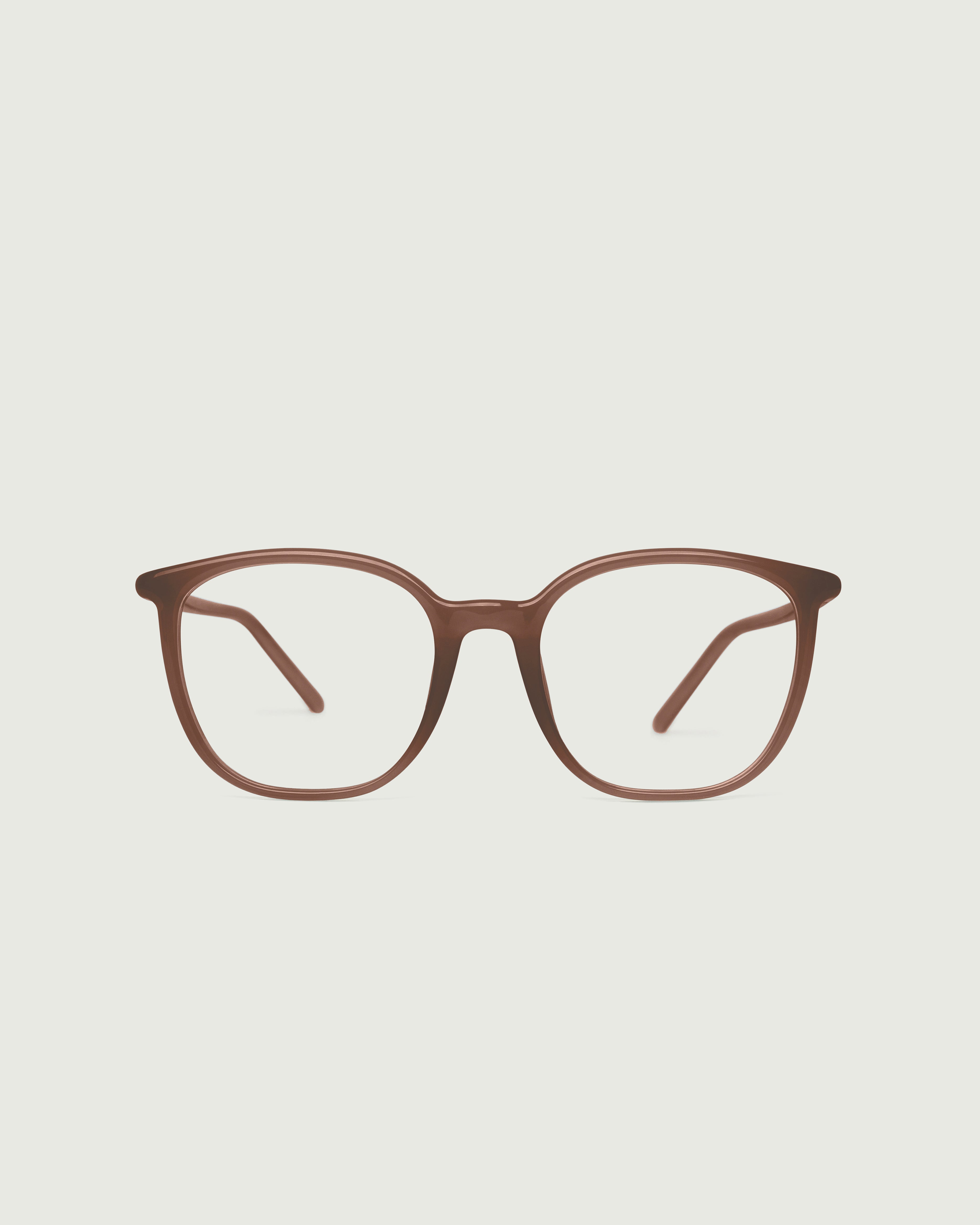 Walnut::Gatsby Eyeglasses square Brown recycled polyester front
