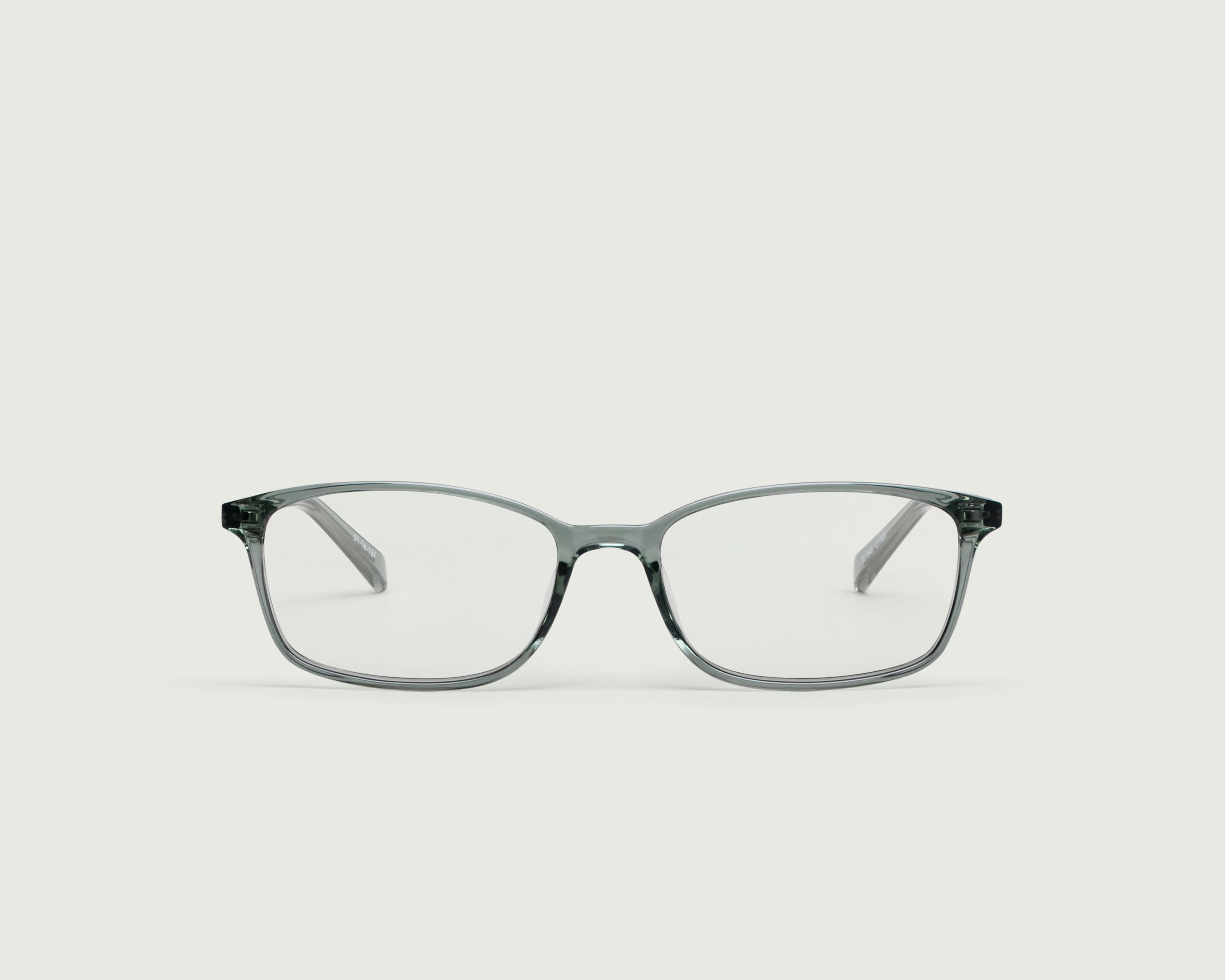 Celadon::Arlo Eyeglasses rectangle green plastic front