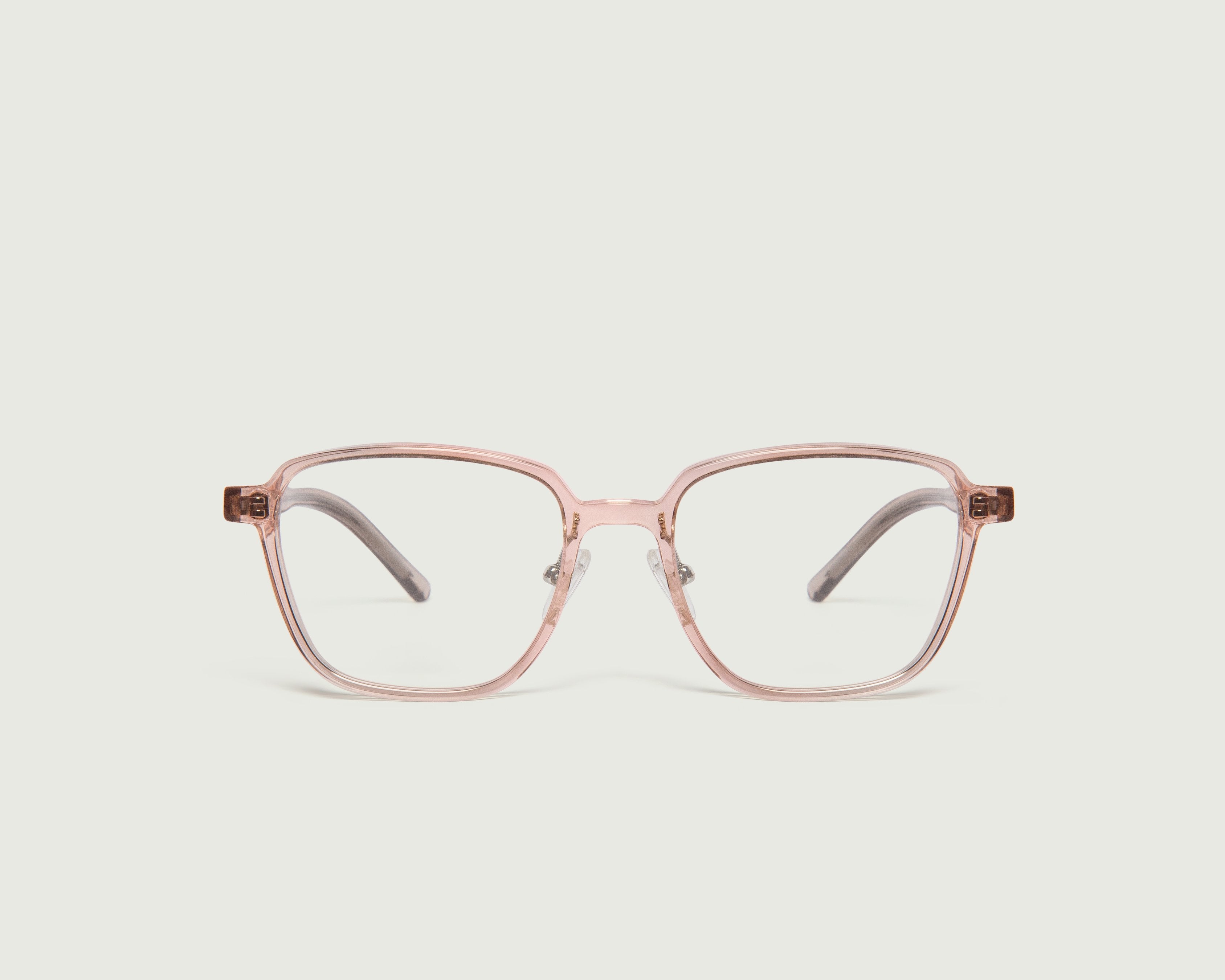 Glaze::Jensen Eyeglasses square orange acetate front
