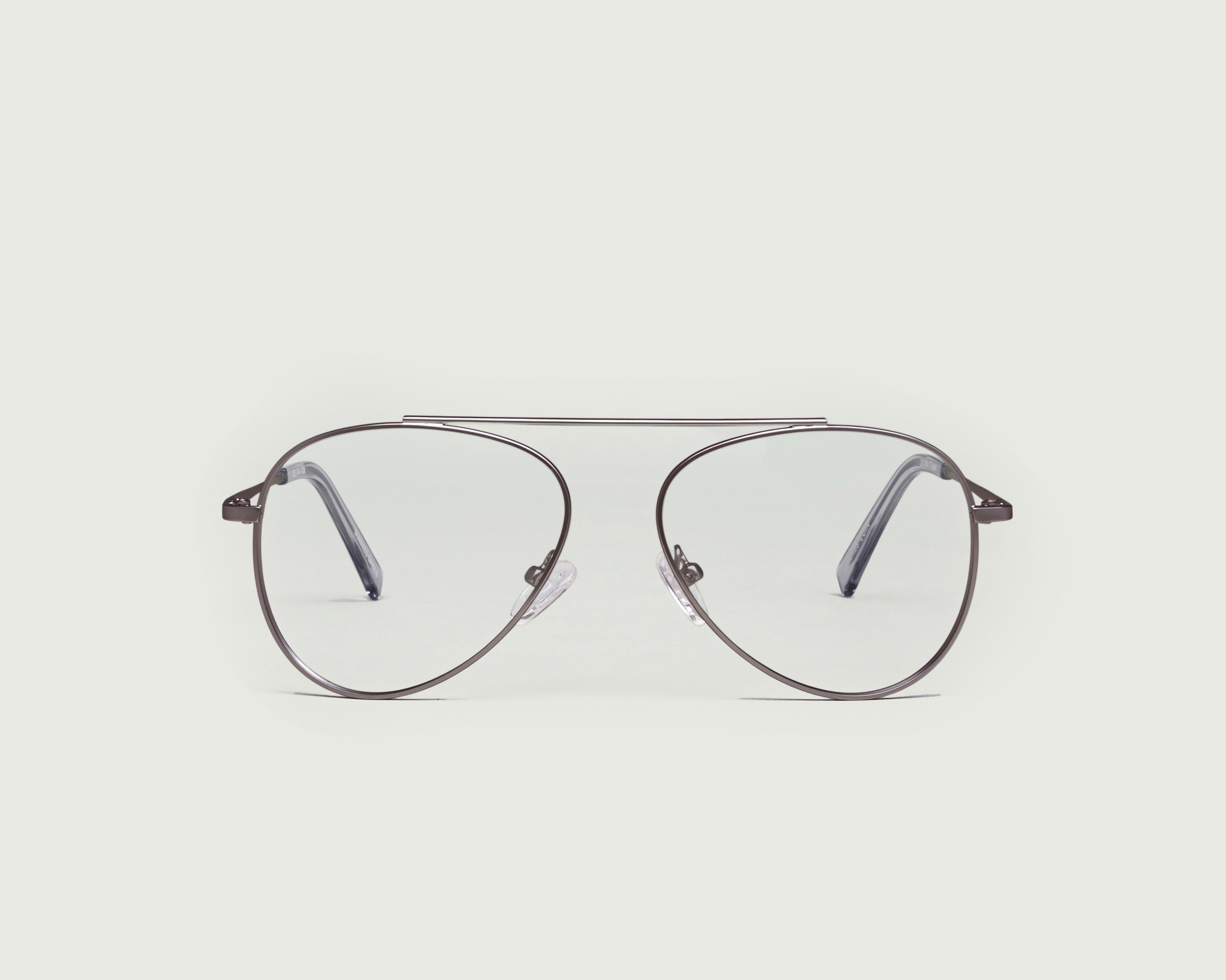 Gunmetal::Holmes Eyeglasses pilot gray metal front