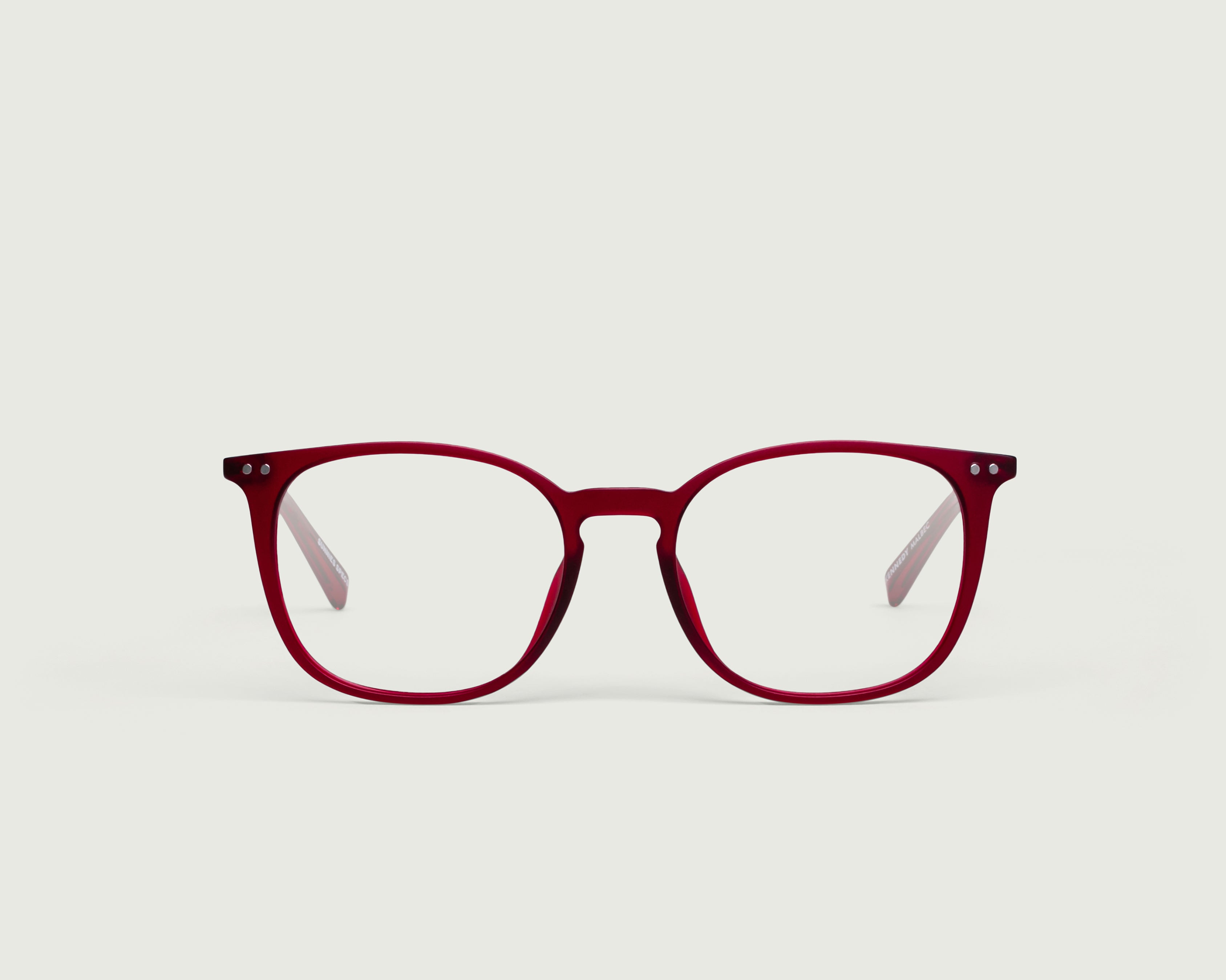 Malbec::Kennedy  Eyeglasses square red acetate front