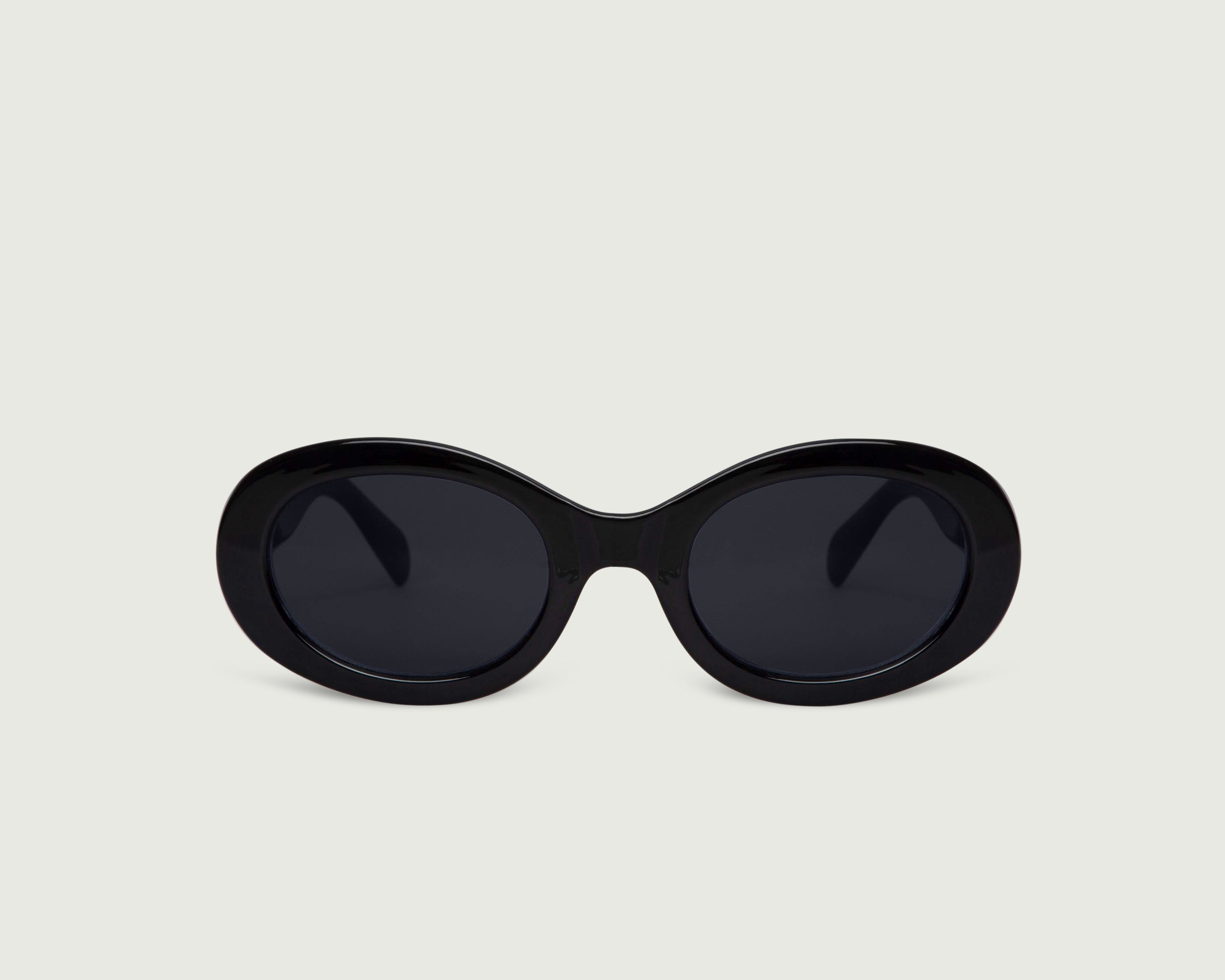 Ink ::Rio Sunglasses oval black recycled polyester front