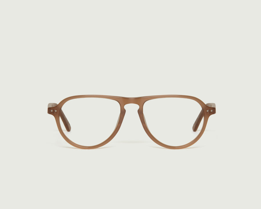 Homer Eyeglasses pilot brown acetate front