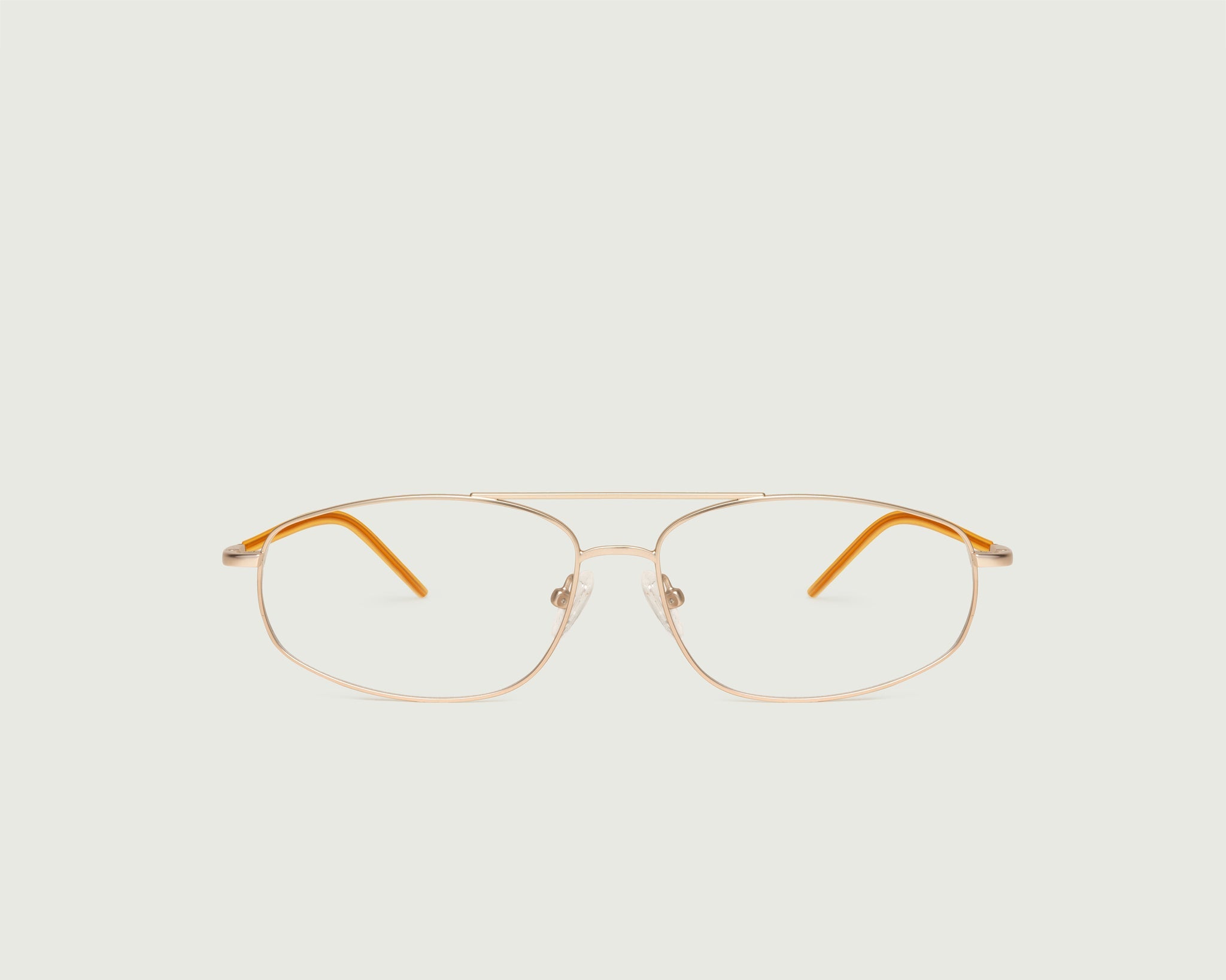 Tinsel::Trent Eyeglasses pilot gold metal front