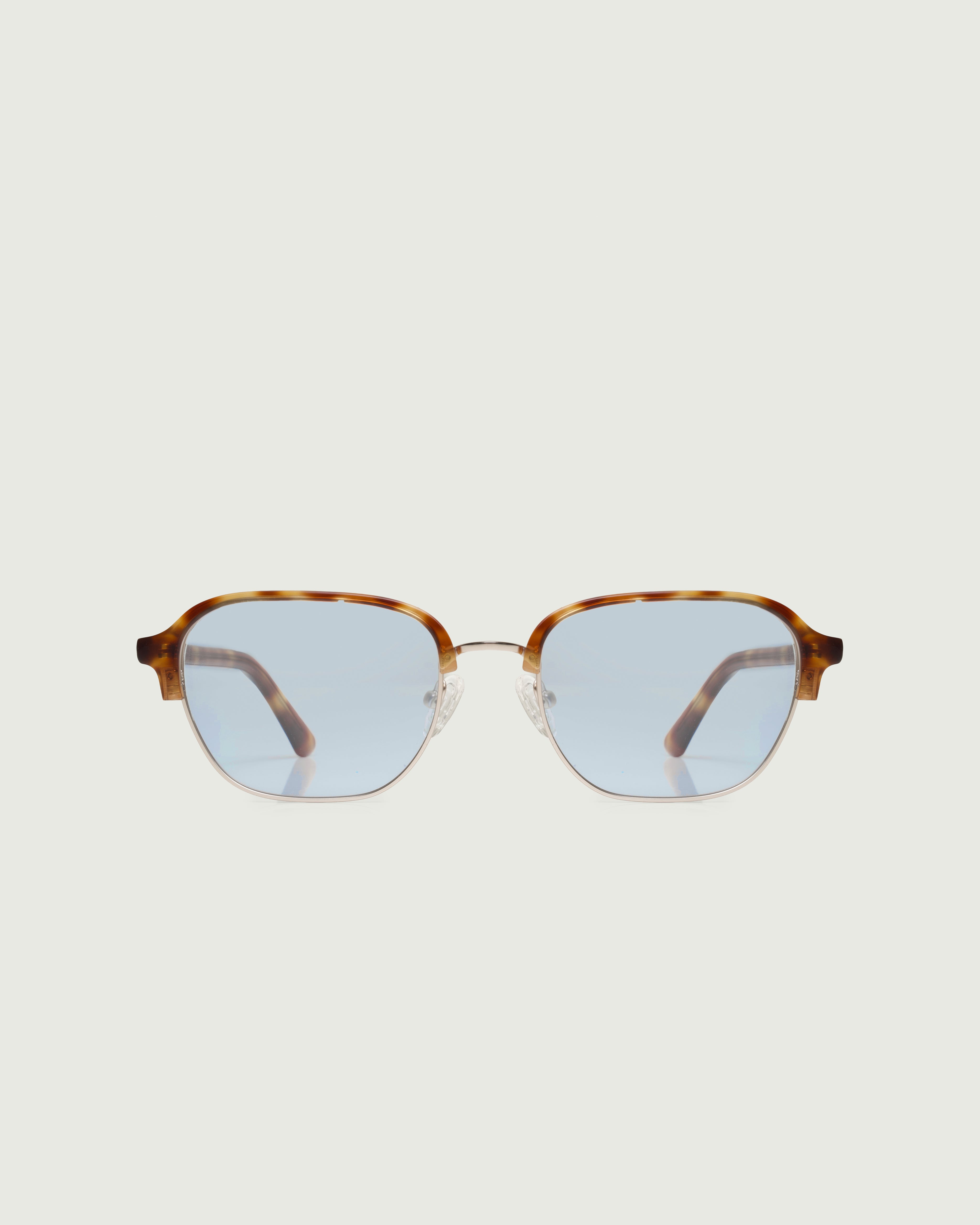 Safari Tort::Luca Sunglasses Square Tort metal front