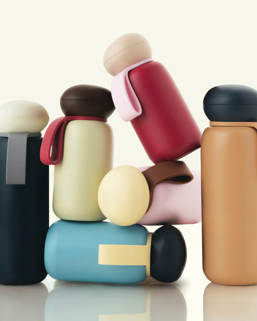 16oz Bottle Flask Tumbler Bottle brown mobile full image