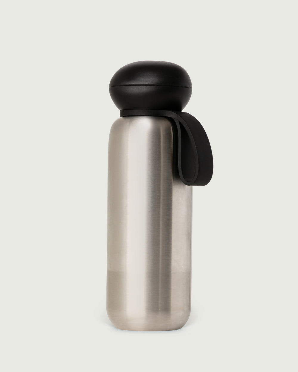 Chrome-25oz::Flask Tumbler Bottle gray  front