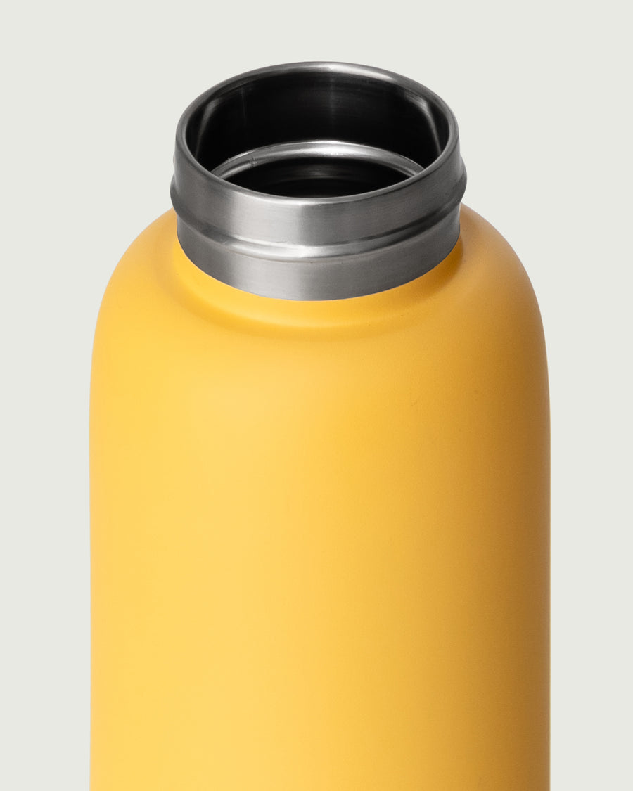 Flask  Tumbler Bottle yellow  front diagonal