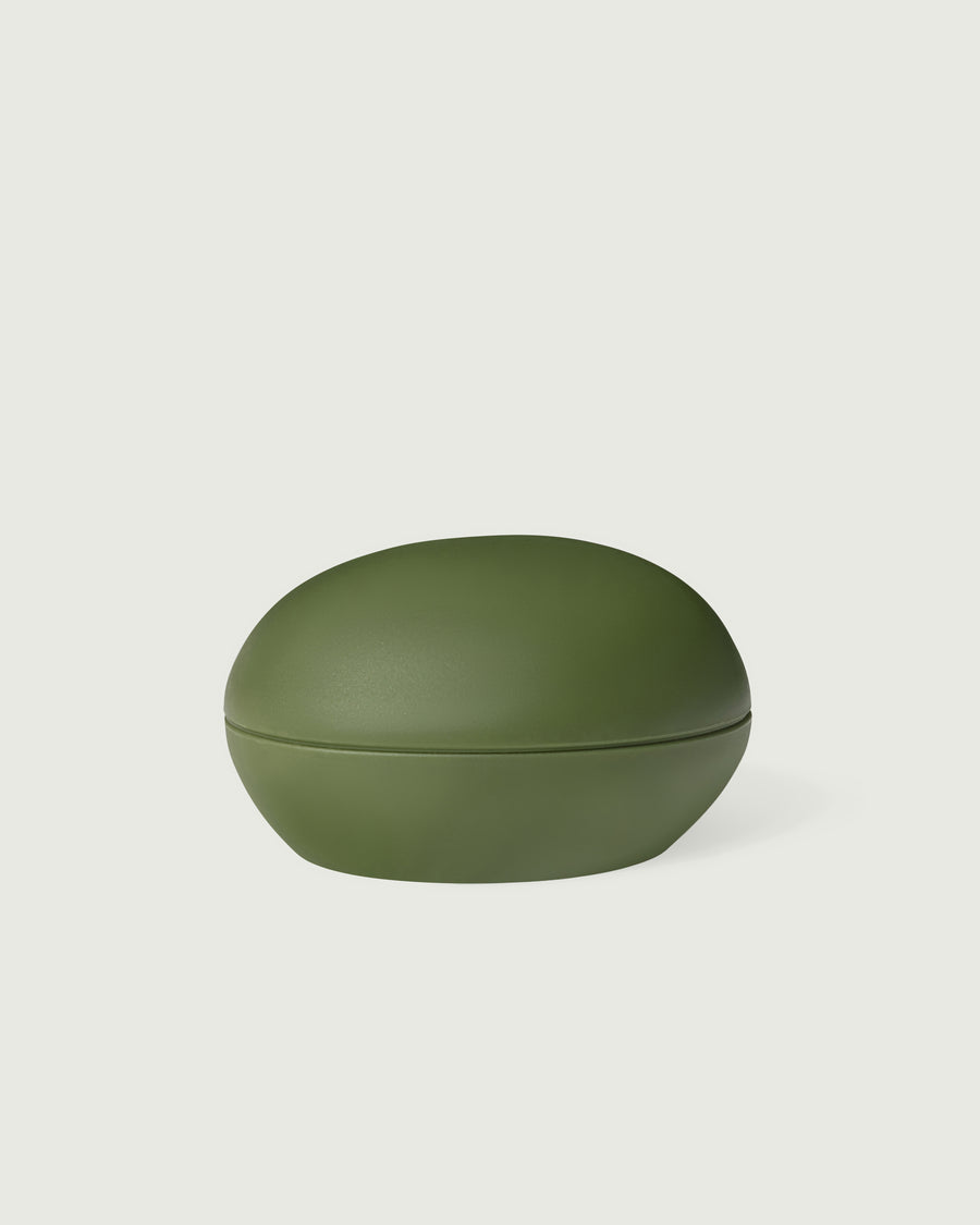 Sunnies Flask  pebble cap green  front