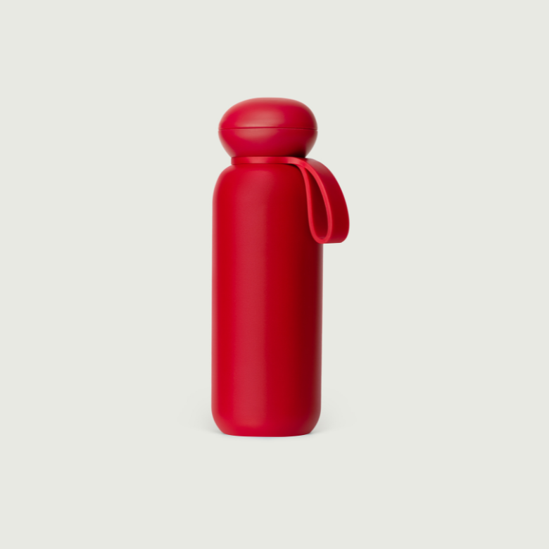 chili-32oz::Sunnies Flask  Tumbler red  front