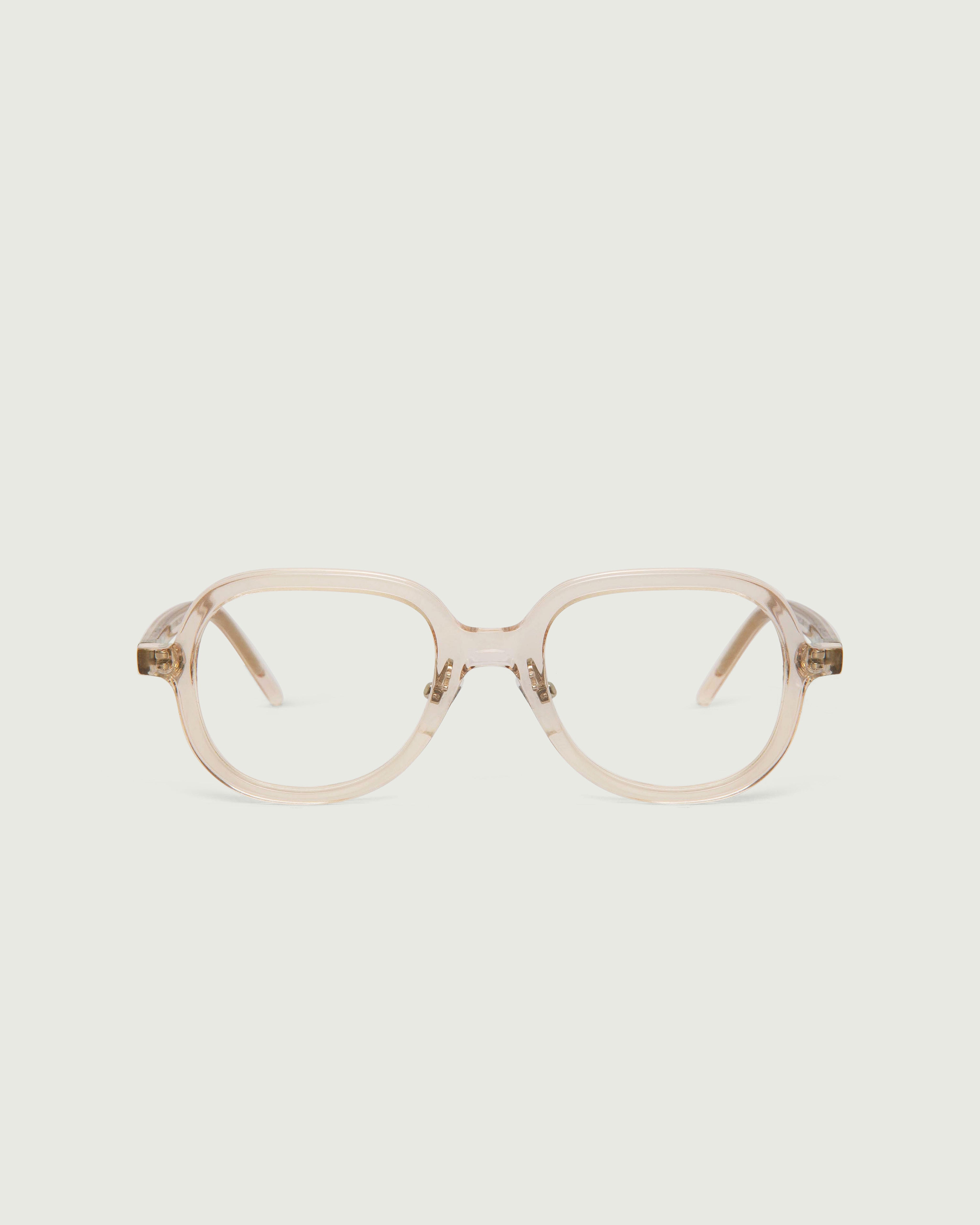 Pale Nude::Apollo  Eyeglasses round nude bioacetate front