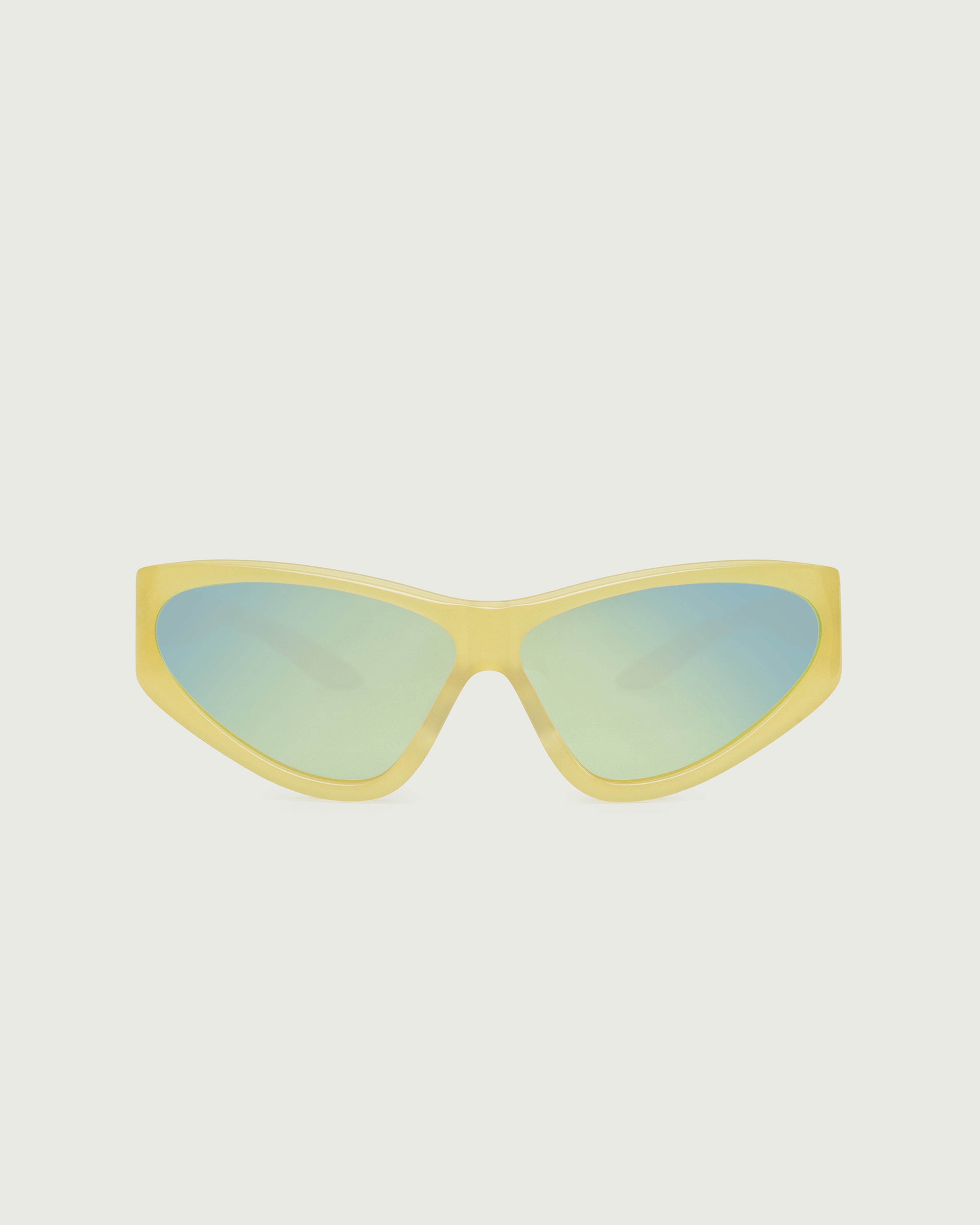 Acid Polarized::Zoe Sunglasses cateye yellow acetate front