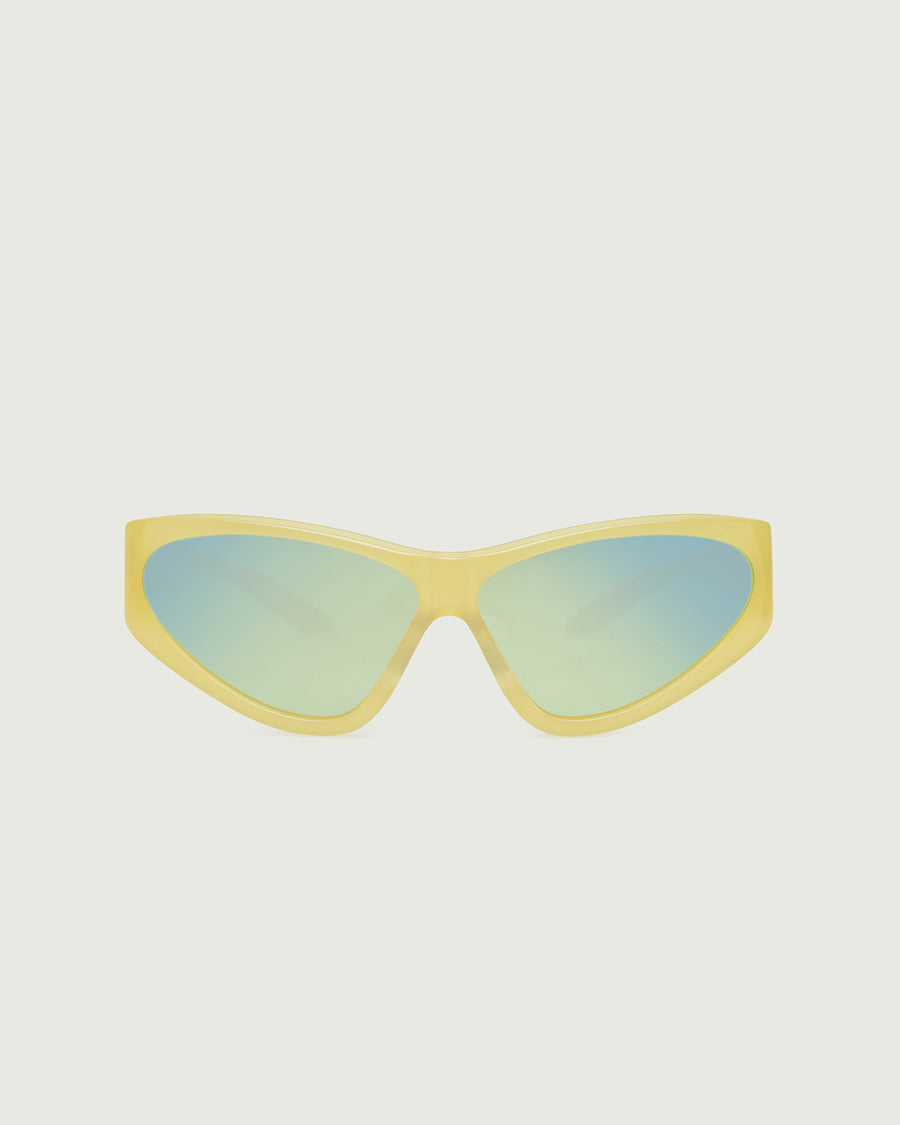 Zoe Sunglasses cateye yellow acetate front