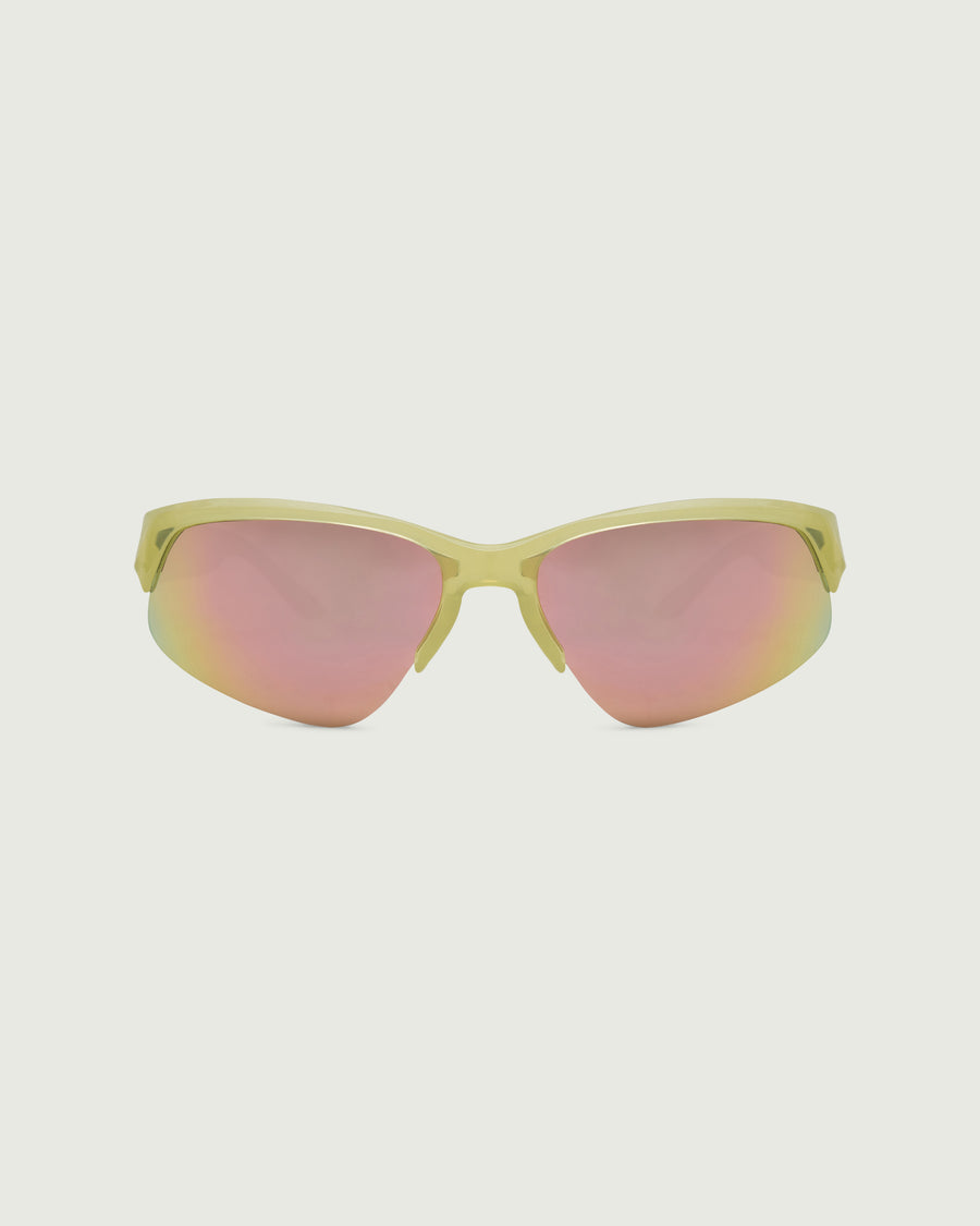 Simone Sunglasses cateye green recycled polyester front