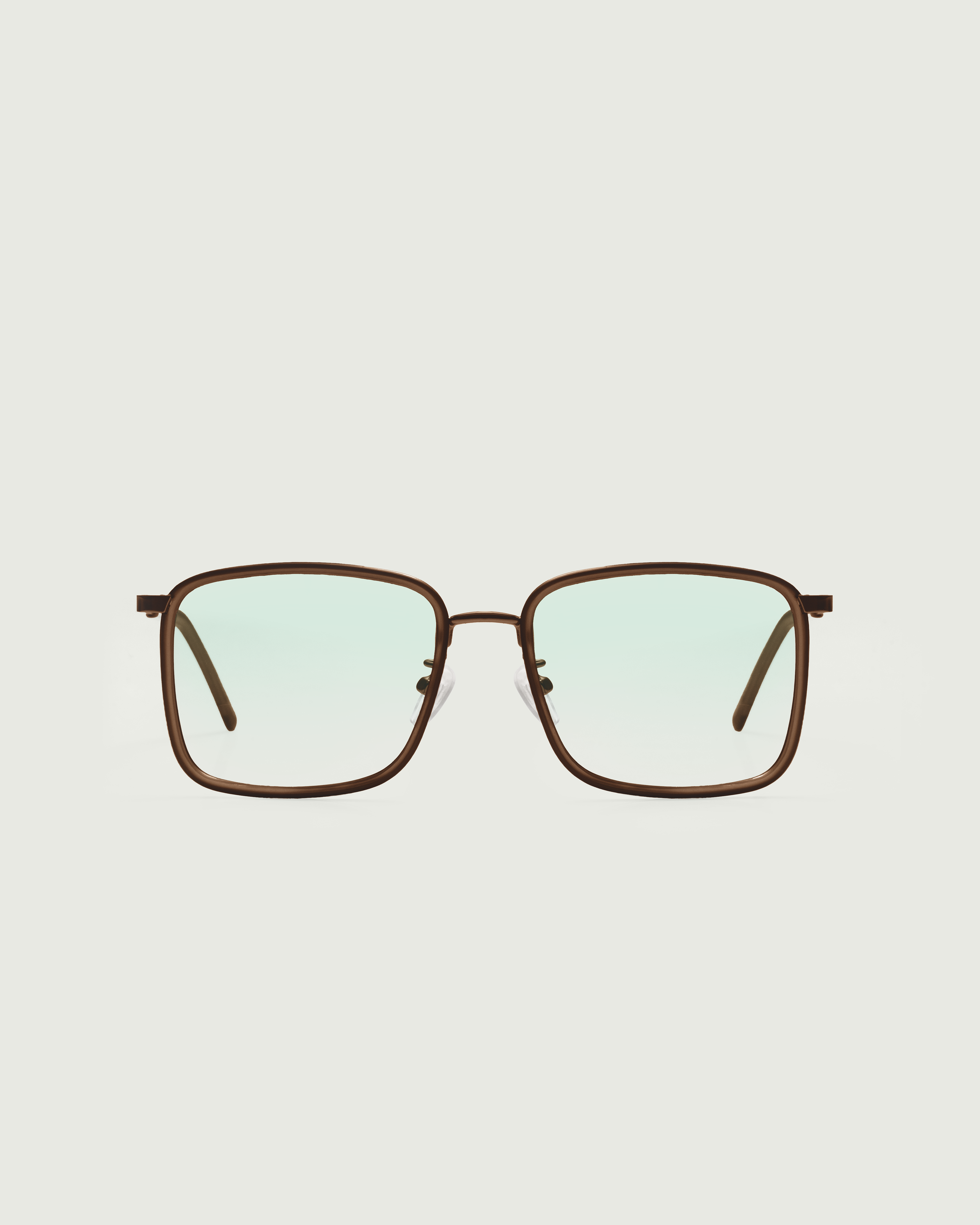 Toast::Alcott Anti-Radiation Glasses Square Brown recycled polyester front