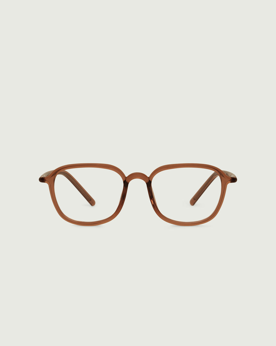 Daria Eyeglasses square red castor seed front